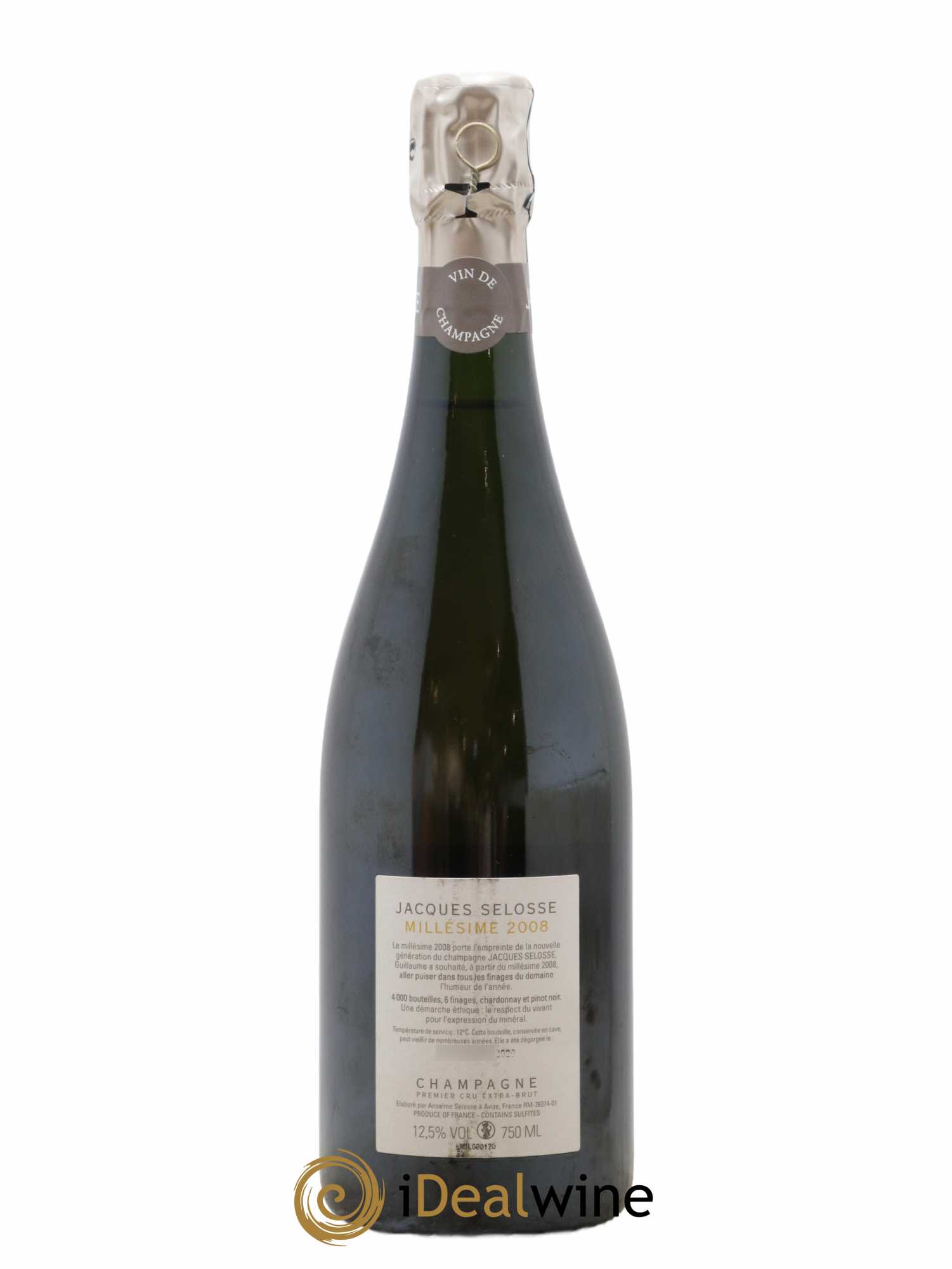 1er Cru Millésimé Extra-Brut Jacques Selosse 2008 - Lot de 1 bouteille - 1