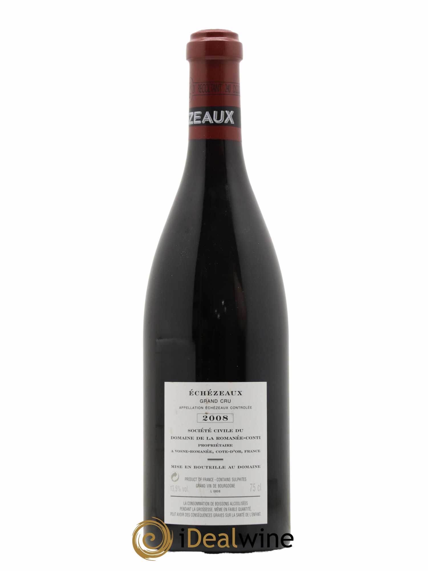 Echezeaux Grand Cru Domaine de la Romanée-Conti 2008 - Lot de 1 bouteille - 1