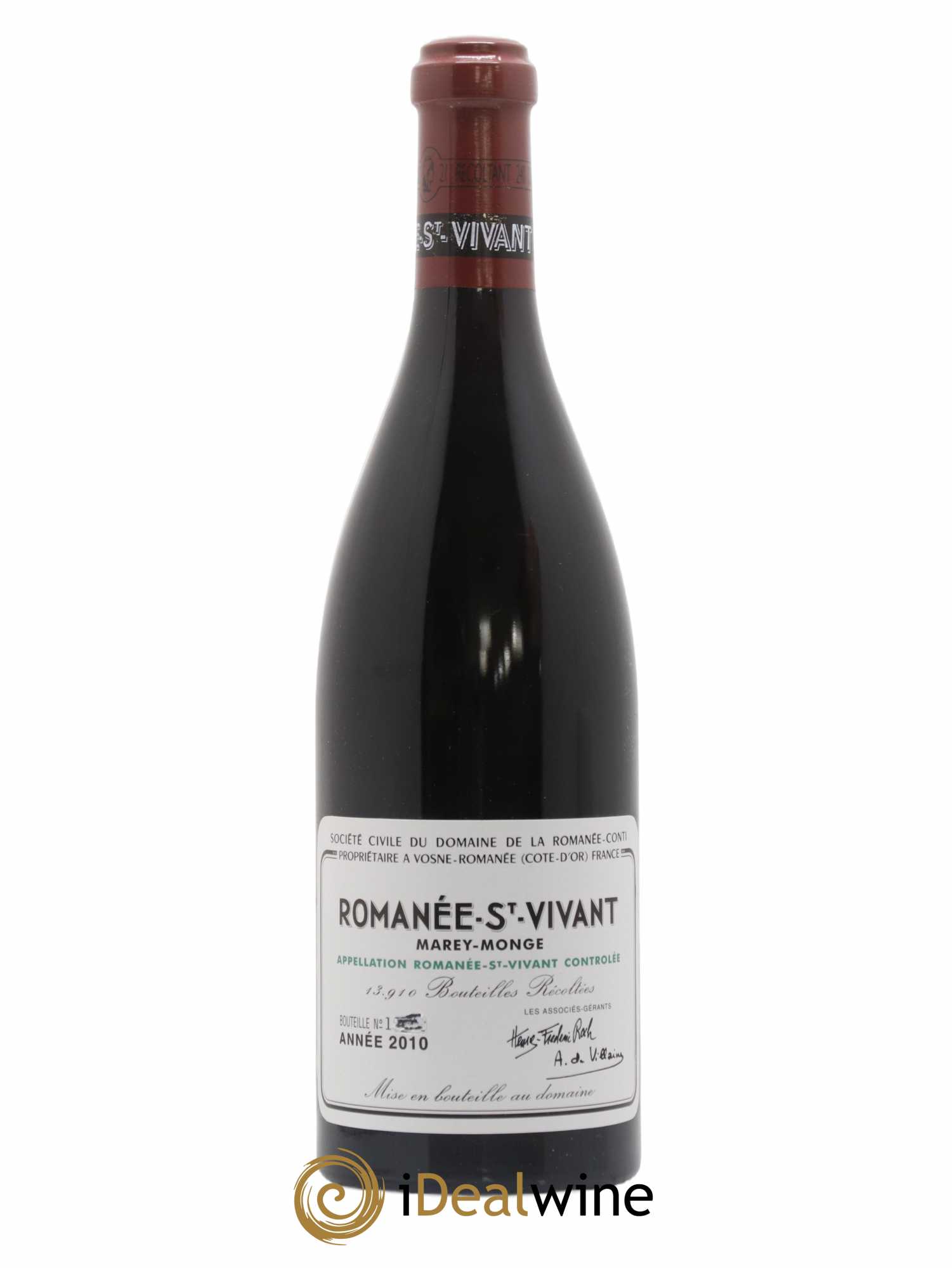 Romanée-Saint-Vivant Grand Cru Domaine de la Romanée-Conti 2010 - Lot de 1 bouteille - 0