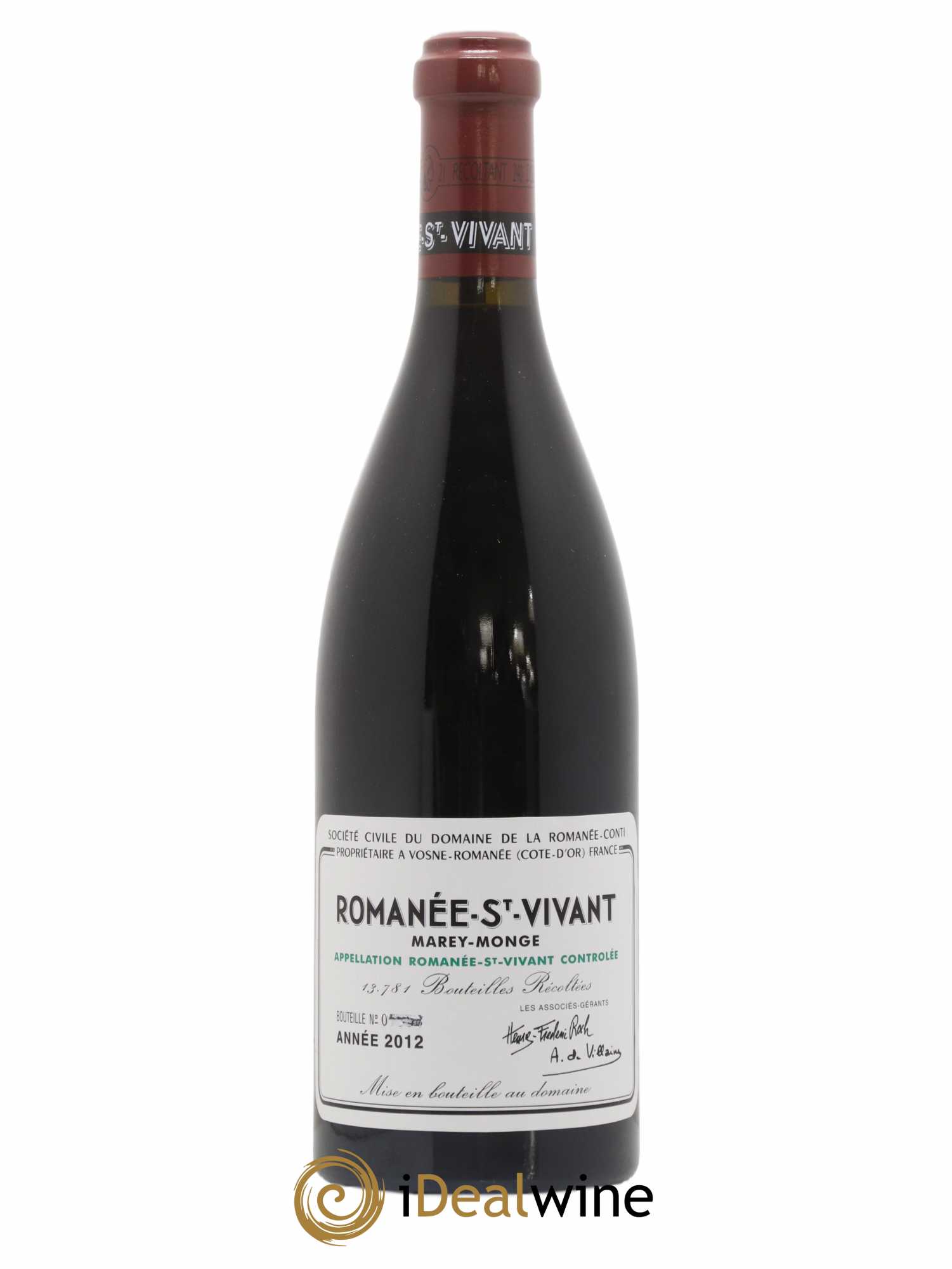 Romanée-Saint-Vivant Grand Cru Domaine de la Romanée-Conti 2012 - Lot de 1 bouteille - 0