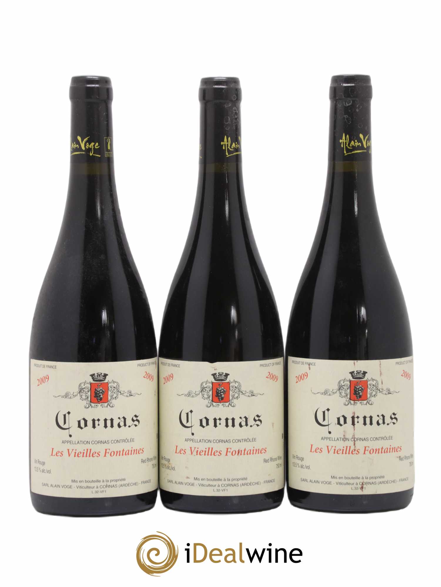 Cornas Les Vieilles Fontaines Alain Voge (Domaine) 2009 - Lot de 3 bouteilles - 0