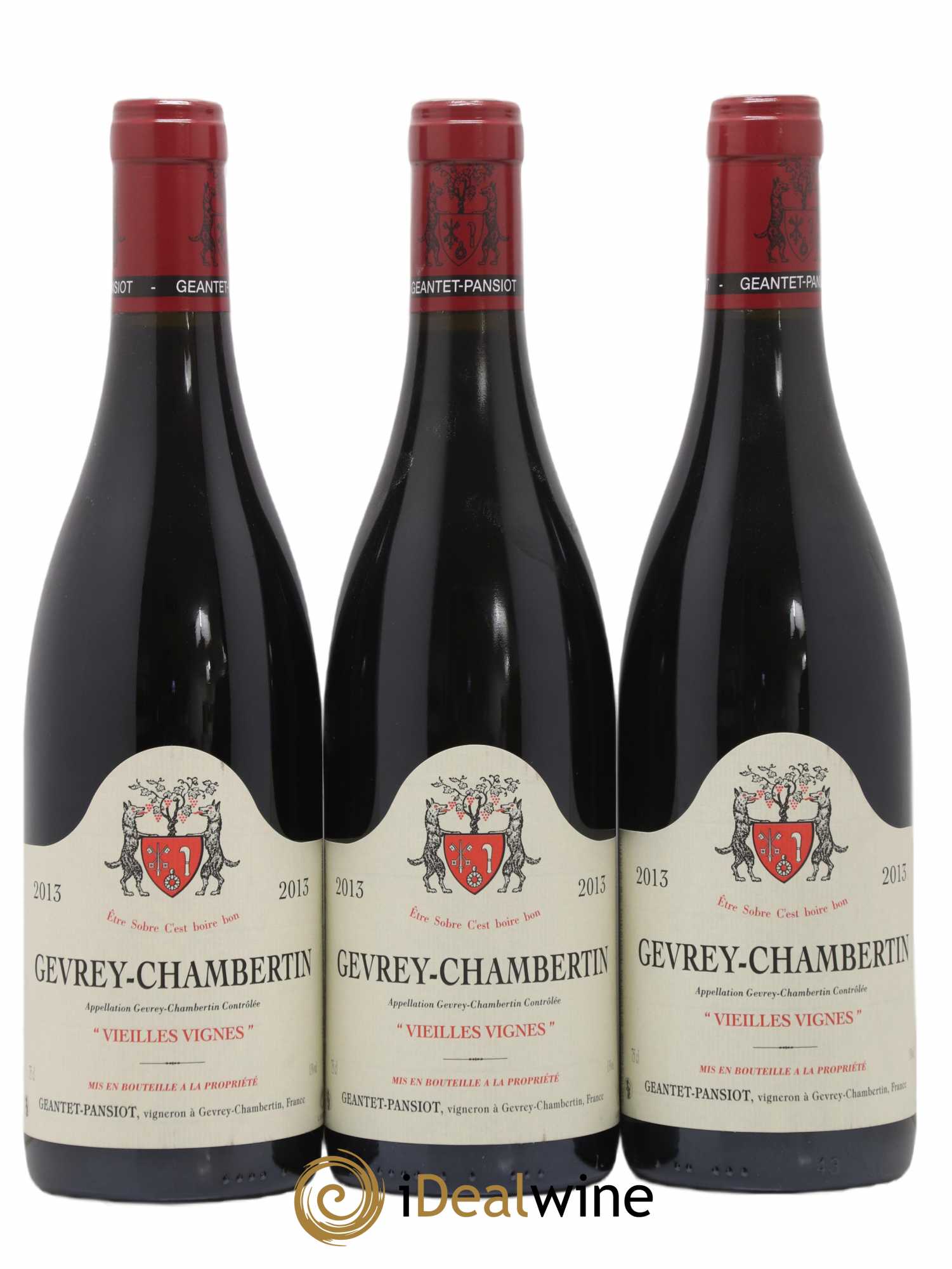 Gevrey-Chambertin Vieilles vignes Geantet-Pansiot 2013 - Lot de 3 bouteilles - 0