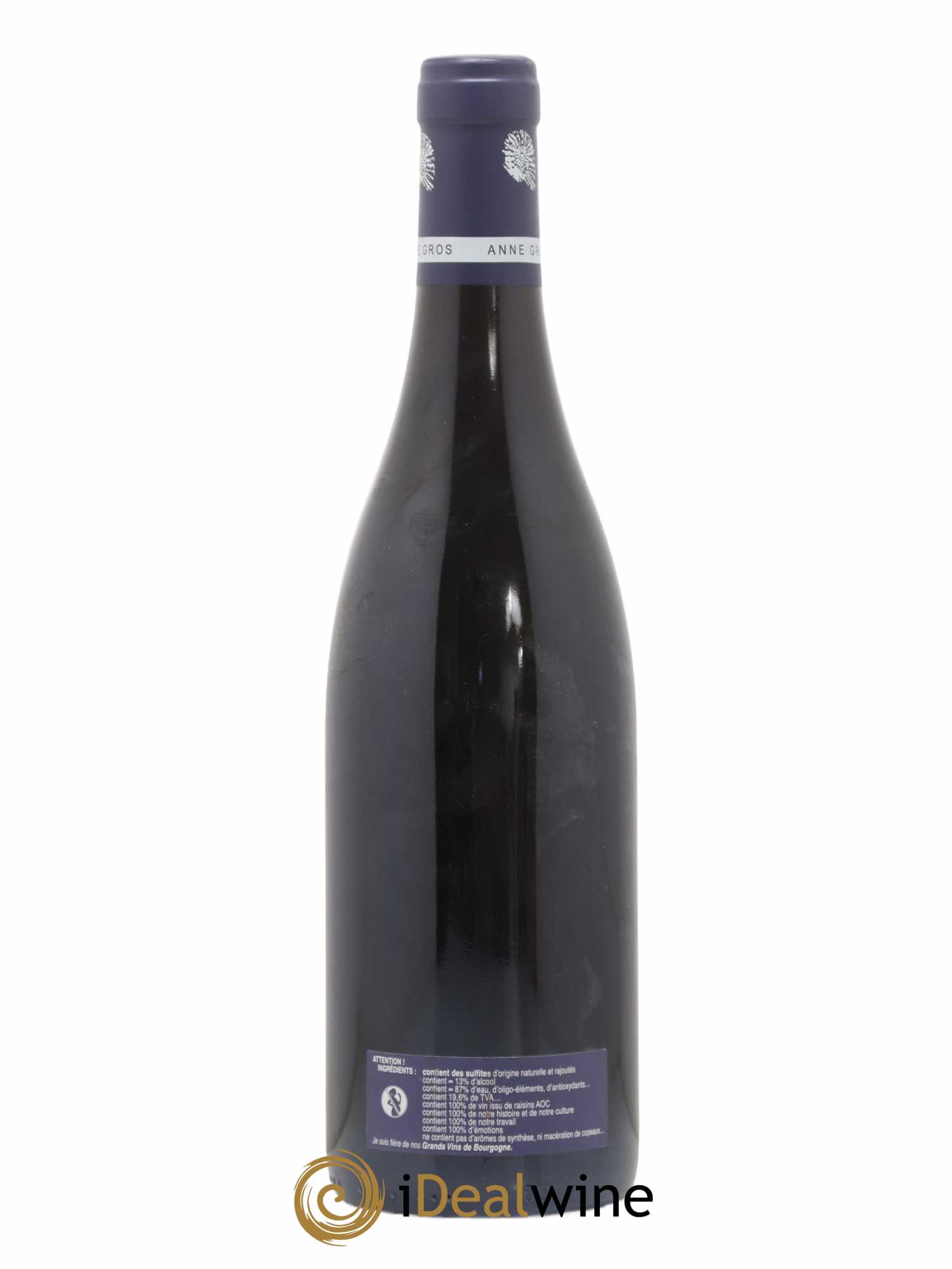 Clos de Vougeot Grand Cru Le Grand Maupertui Anne Gros 2011 - Lot de 1 bouteille - 1