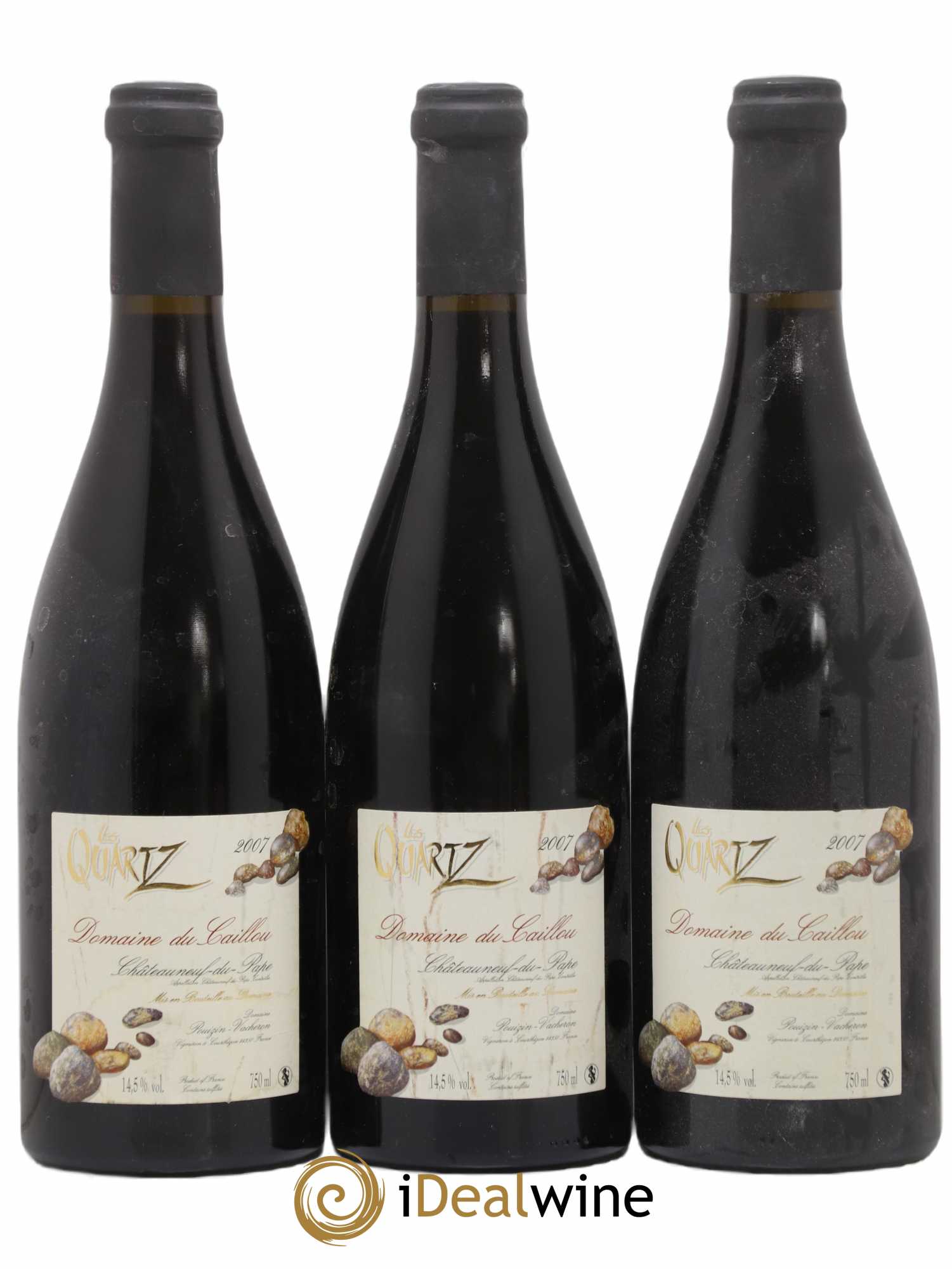 Châteauneuf-du-Pape Les Quartz Clos du Caillou 2007 - Lot de 3 bouteilles - 0