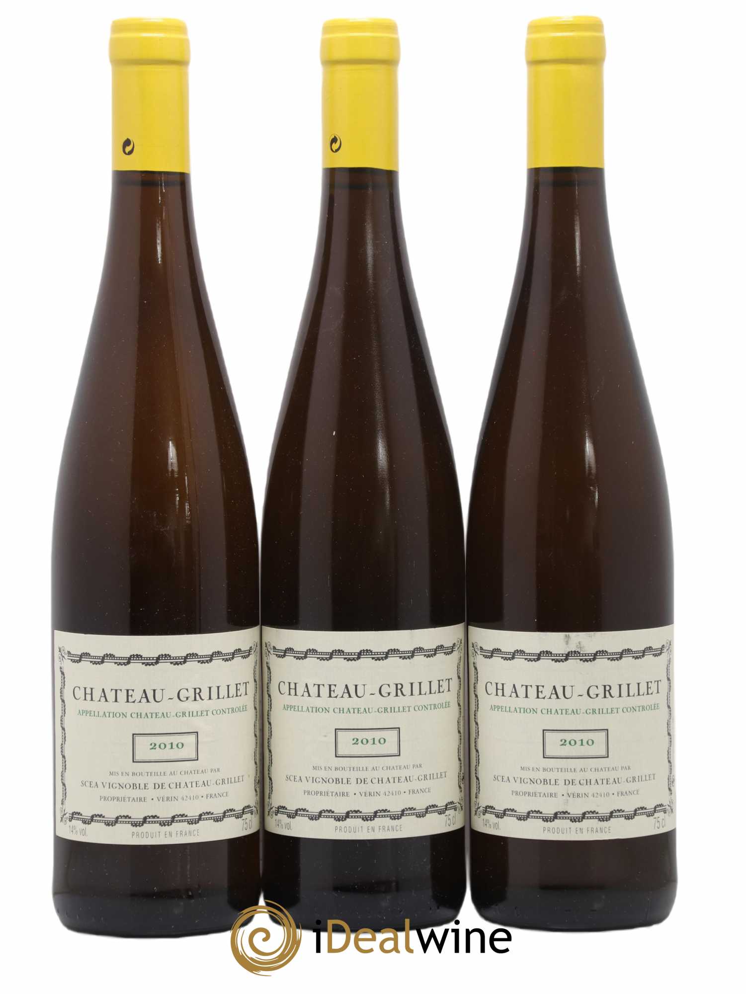 Château Grillet Château-Grillet 2010 - Lot de 3 bouteilles - 0