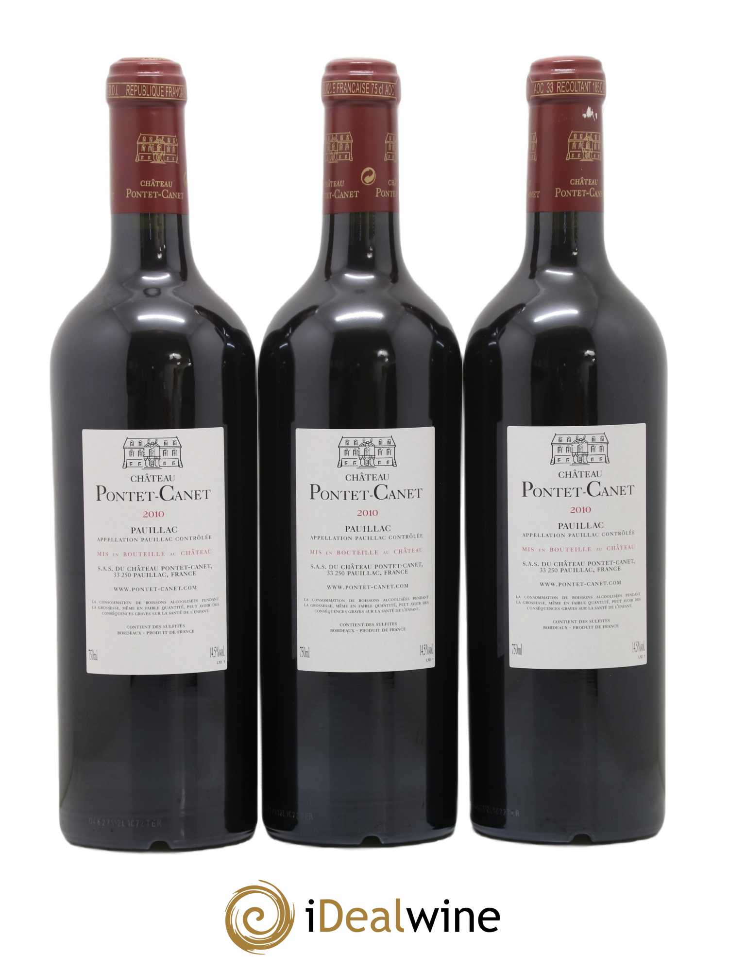 Château Pontet Canet 5ème Grand Cru Classé 2010 - Lot de 6 bouteilles - 2