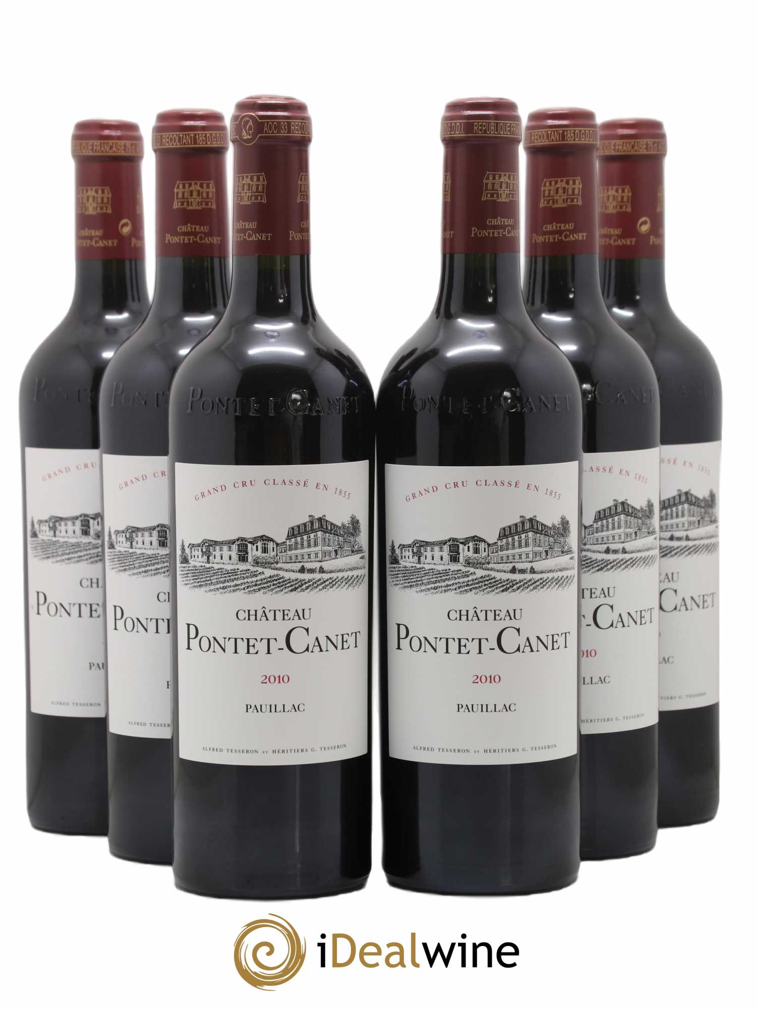 Château Pontet Canet 5ème Grand Cru Classé 2010 - Lot de 6 bouteilles - 0