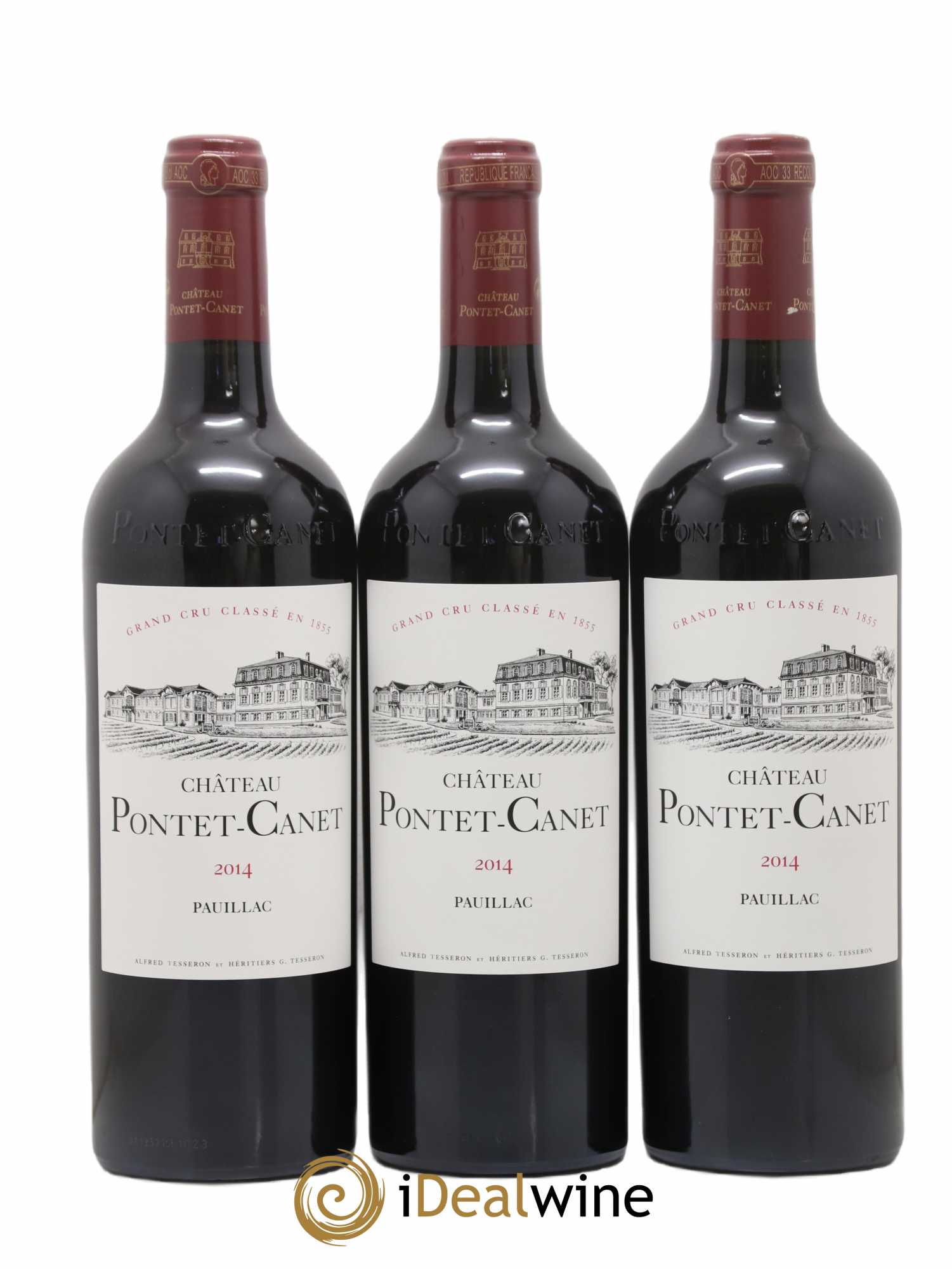 Château Pontet Canet 5ème Grand Cru Classé 2014 - Lot de 6 bouteilles - 1