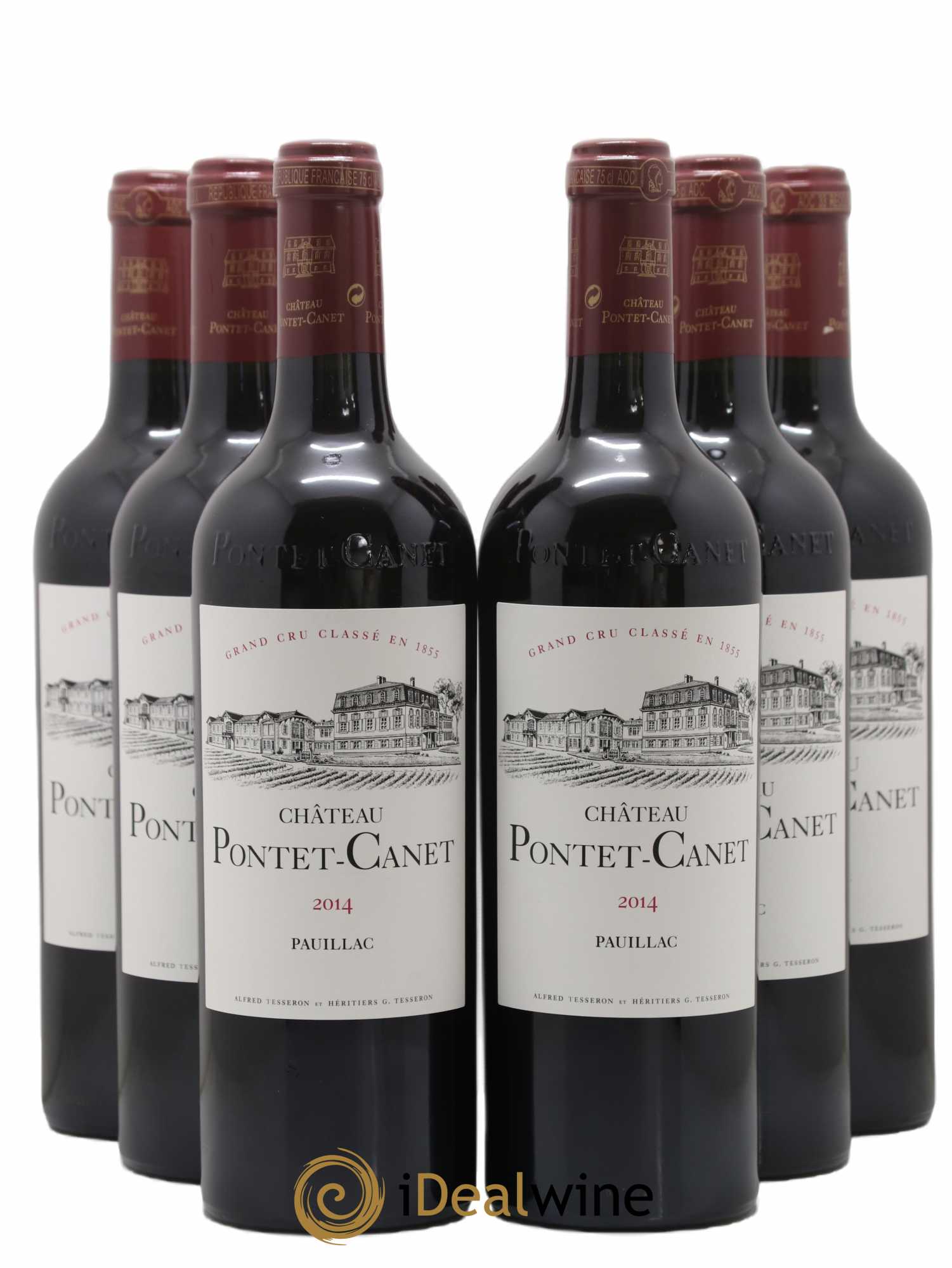 Château Pontet Canet 5ème Grand Cru Classé 2014 - Lot de 6 bouteilles - 0
