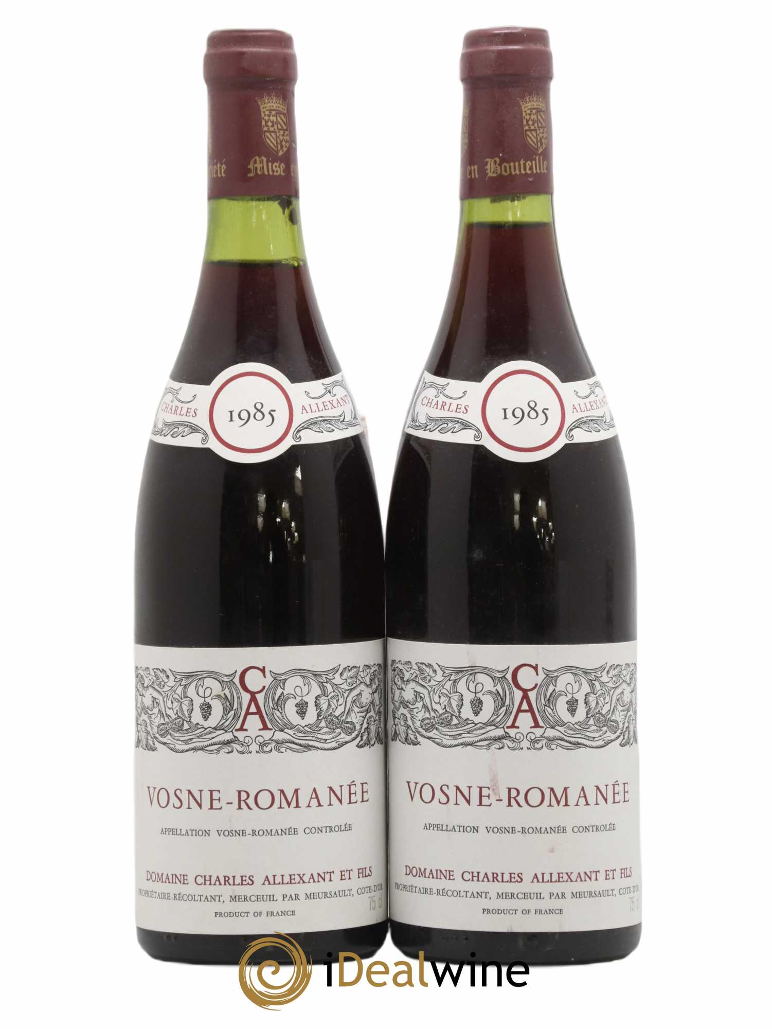 Vosne-Romanée Charles Allexant et Fils 1985 - Posten von 2 Flaschen - 0