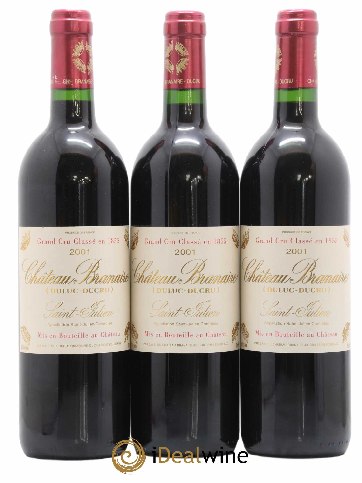 Château Branaire Ducru 4ème Grand Cru Classé 2001 - Lot de 12 bouteilles - 2