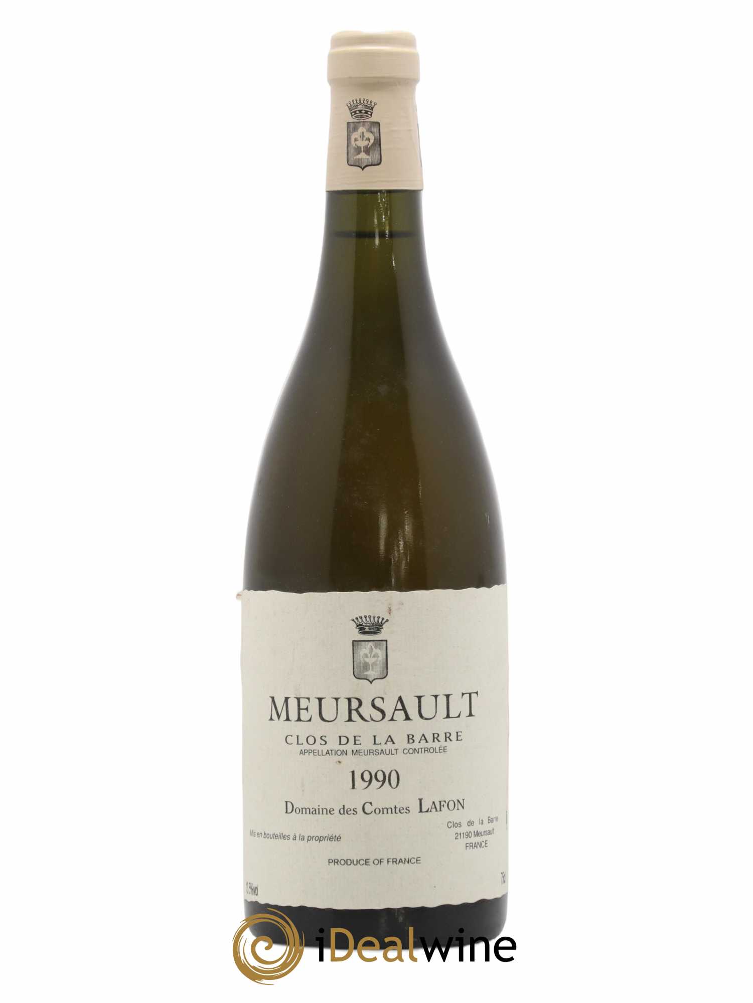 Meursault Clos de la Barre Comtes Lafon (Domaine des) 1990 - Lot de 1 bouteille - 0