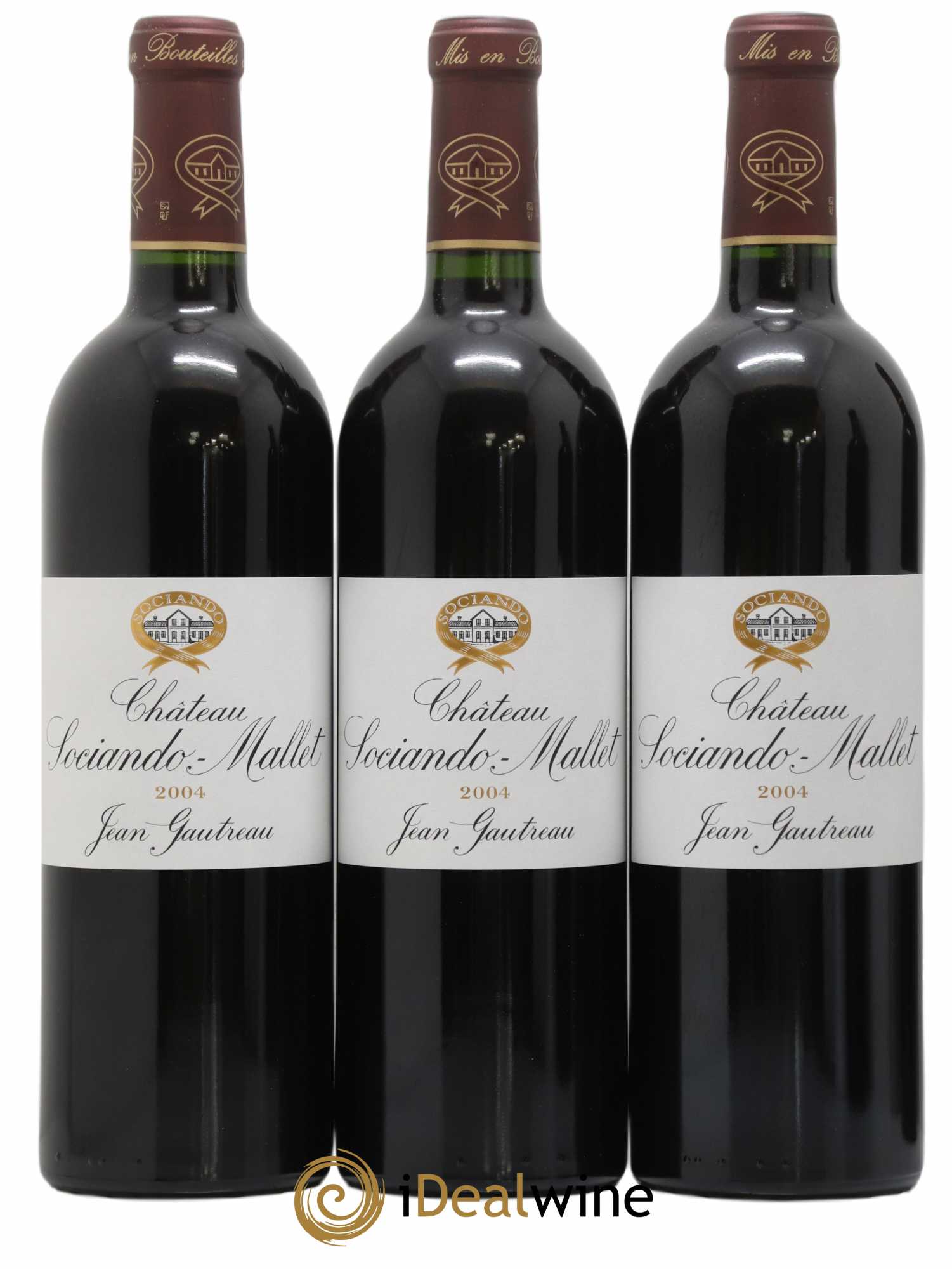 Château Sociando Mallet 2004 - Lot de 6 bouteilles - 1