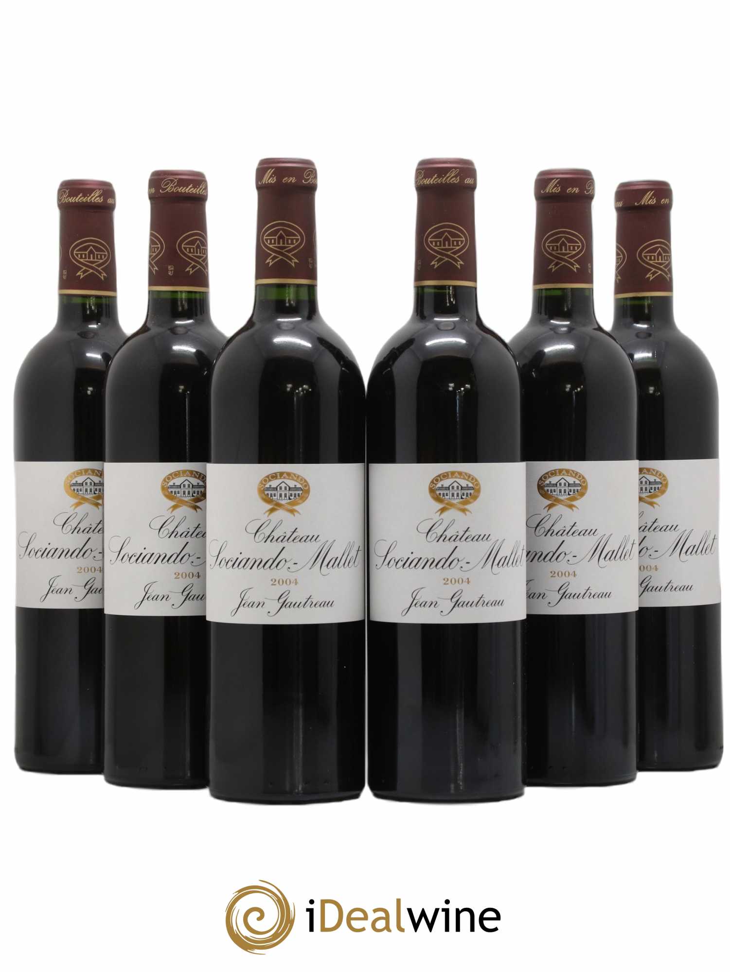 Château Sociando Mallet 2004 - Lot de 6 bouteilles - 0