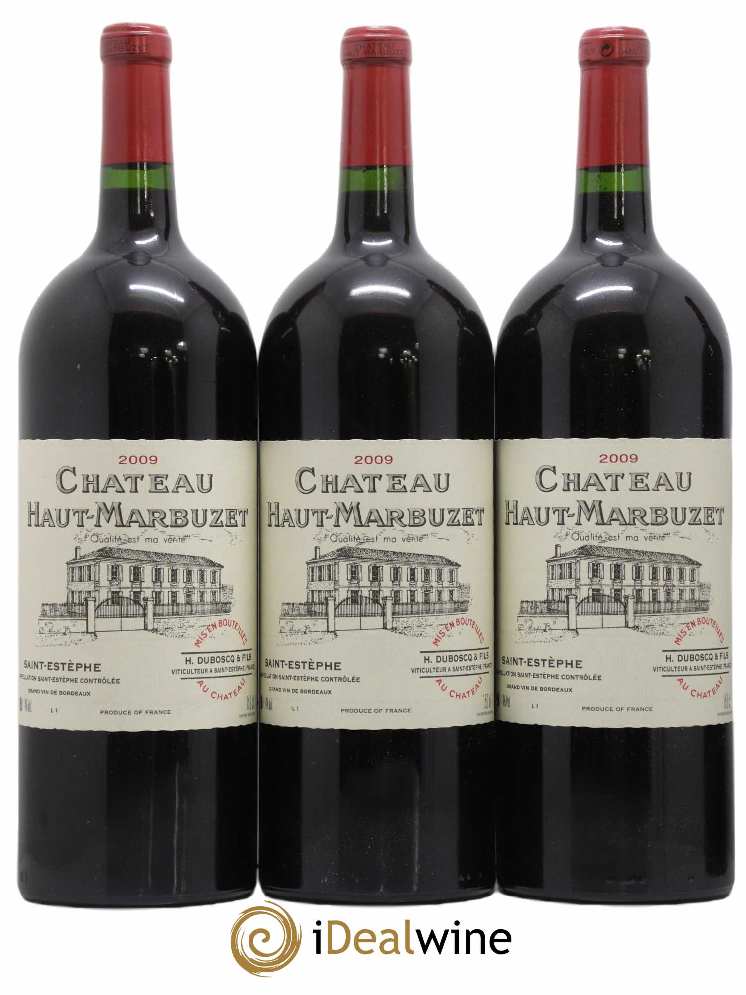Château Haut Marbuzet 2009 - Lot de 6 magnums - 1