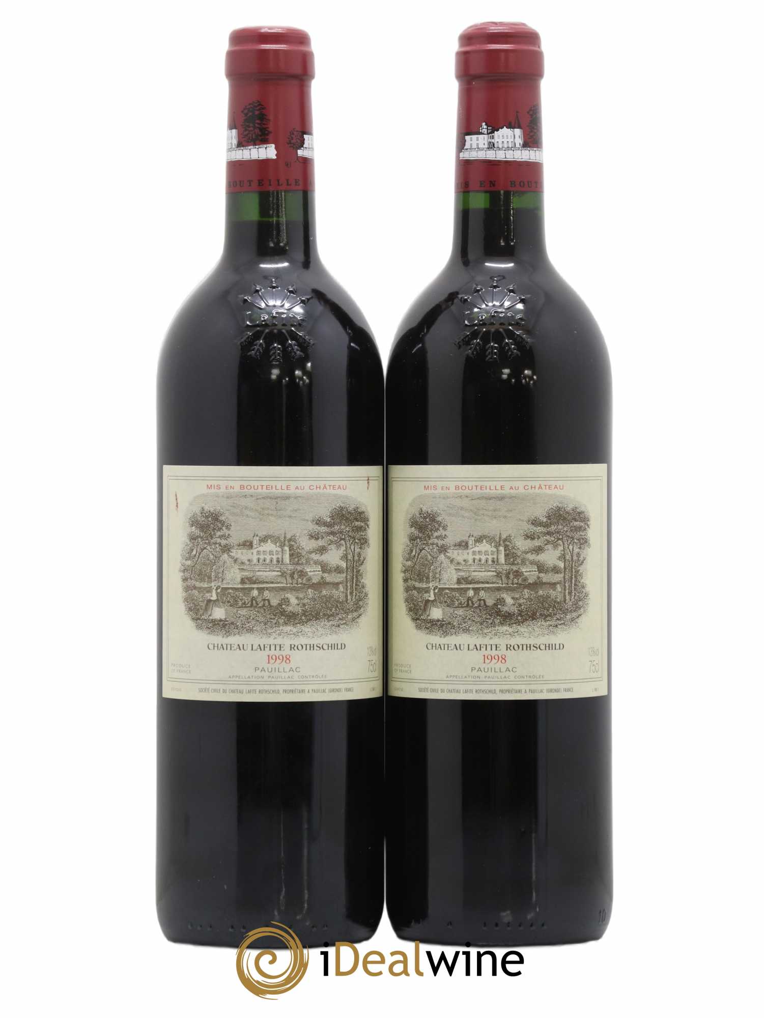 Château Lafite Rothschild 1er Grand Cru Classé 1998 - Lot de 2 bouteilles - 0