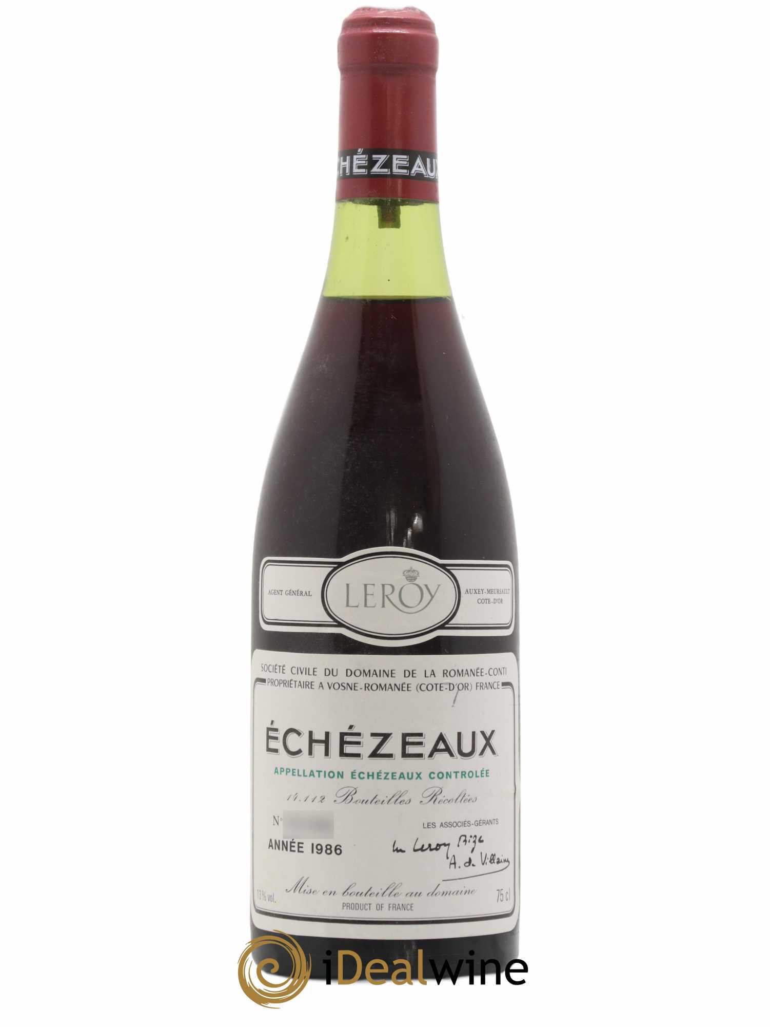 Echezeaux Grand Cru Domaine de la Romanée-Conti 1986 - Lot de 1 bouteille - 0