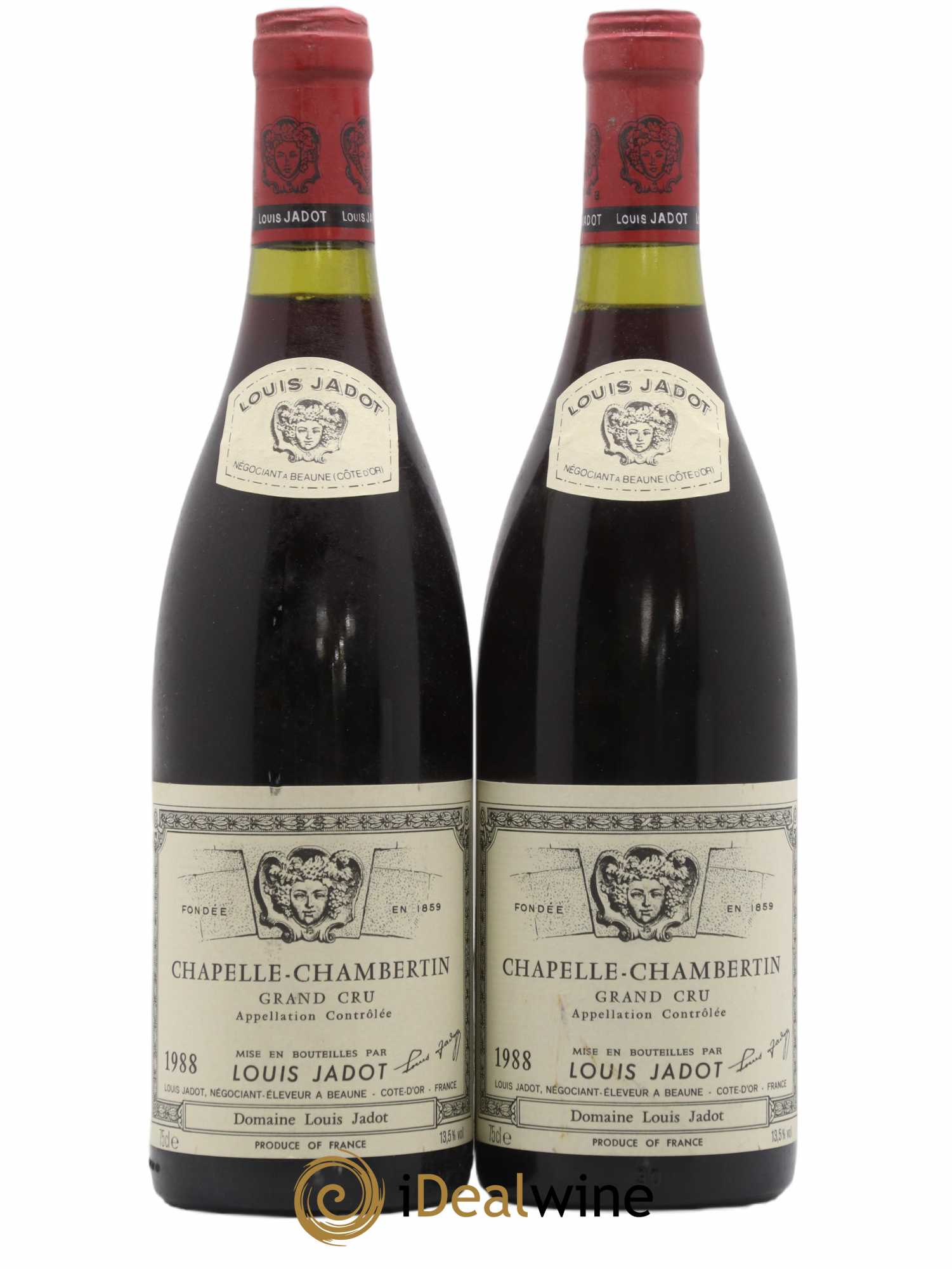 Chapelle-Chambertin Grand Cru Maison Louis Jadot 1988 - Lot de 2 bouteilles - 0