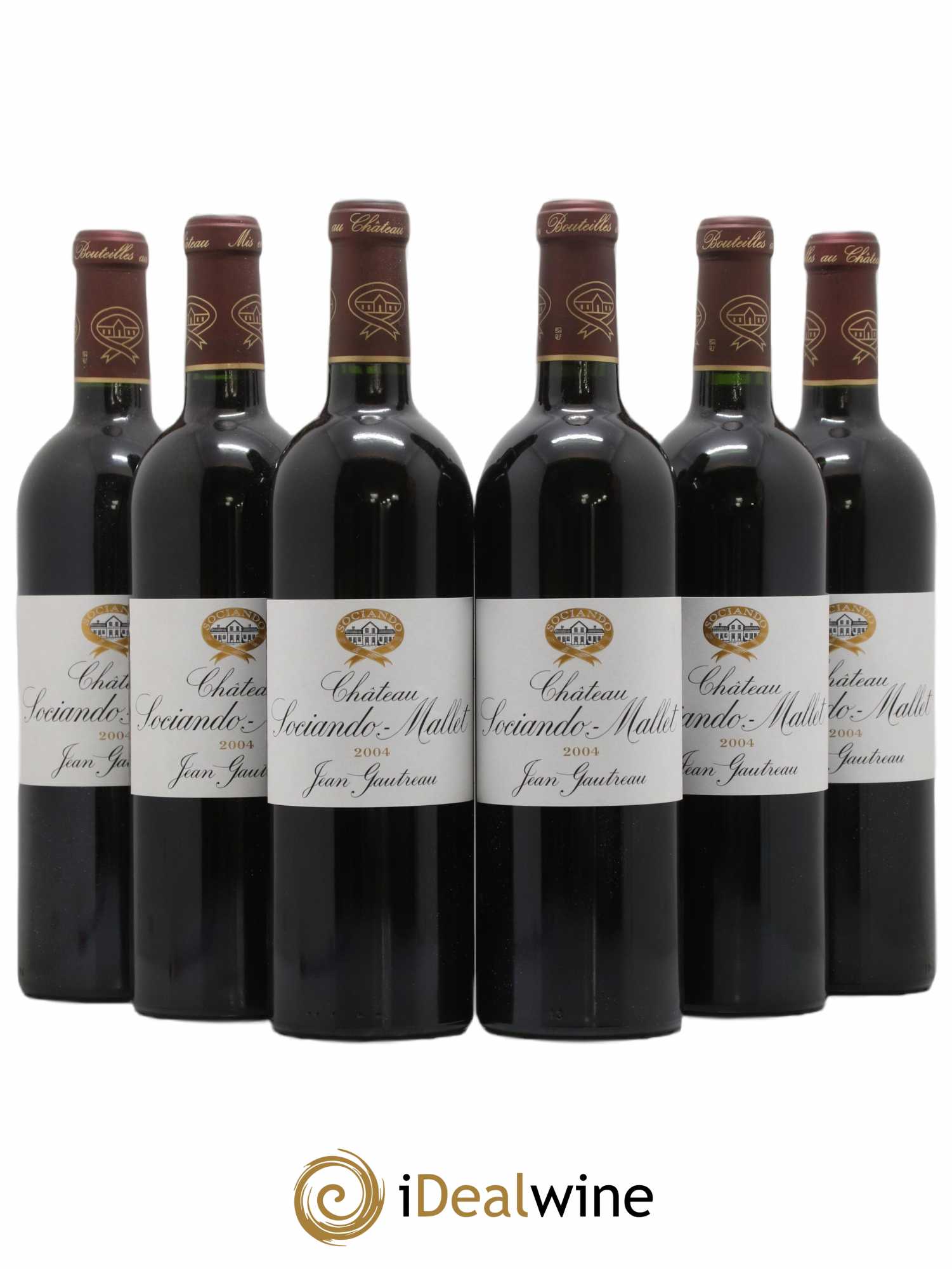 Château Sociando Mallet 2004 - Lot de 6 bouteilles - 0