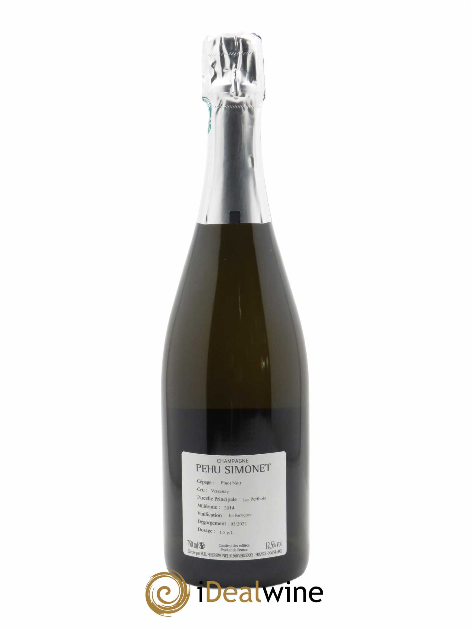 Fins lieux n°1 Les Perthois Grand Cru Extra-Brut Pehu Simonet 2014 - Lot de 1 bouteille - 1