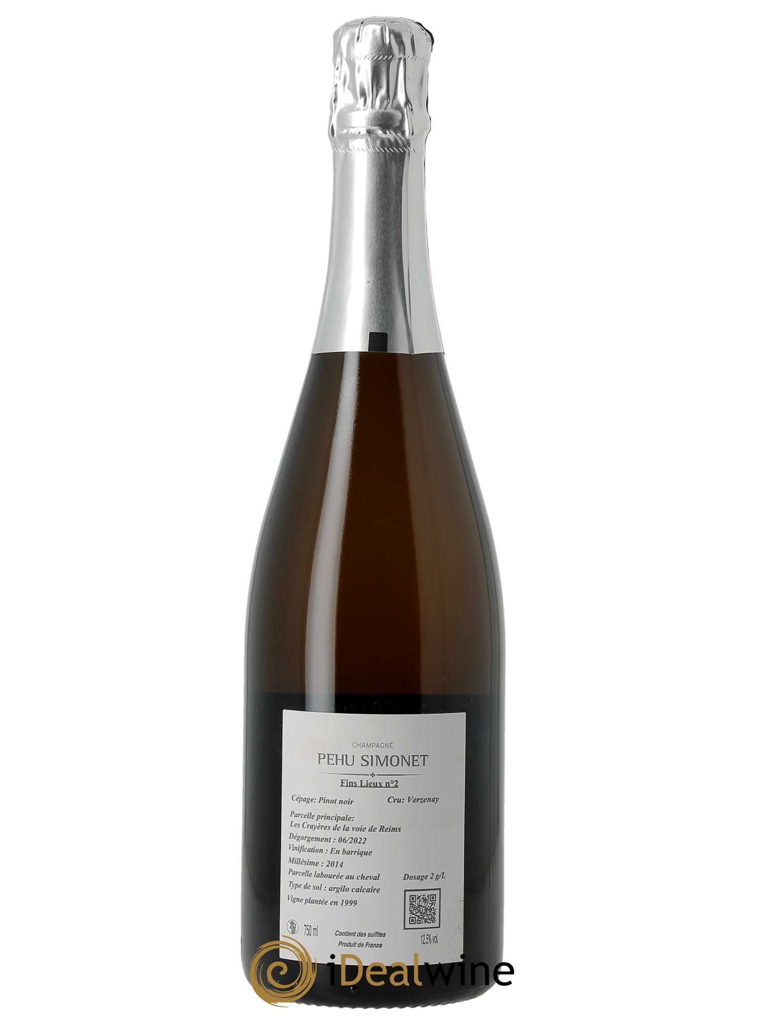 Fins Lieux n°2 Les Crayères Grand Cru Extra-Brut Pehu Simonet 2014 - Lot of 1 bottle - 1