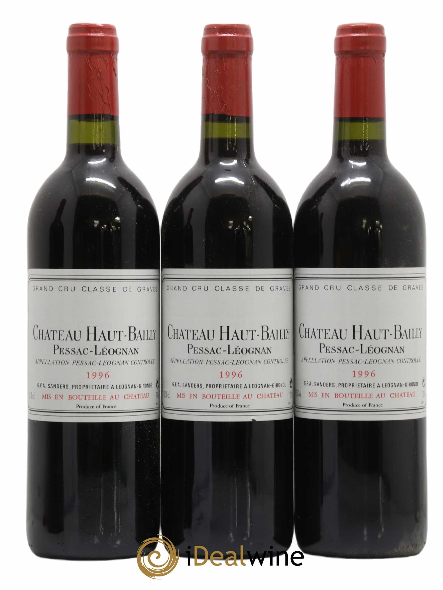Château Haut-Bailly Cru Classé de Graves 1996 - Lot de 12 bouteilles - 1