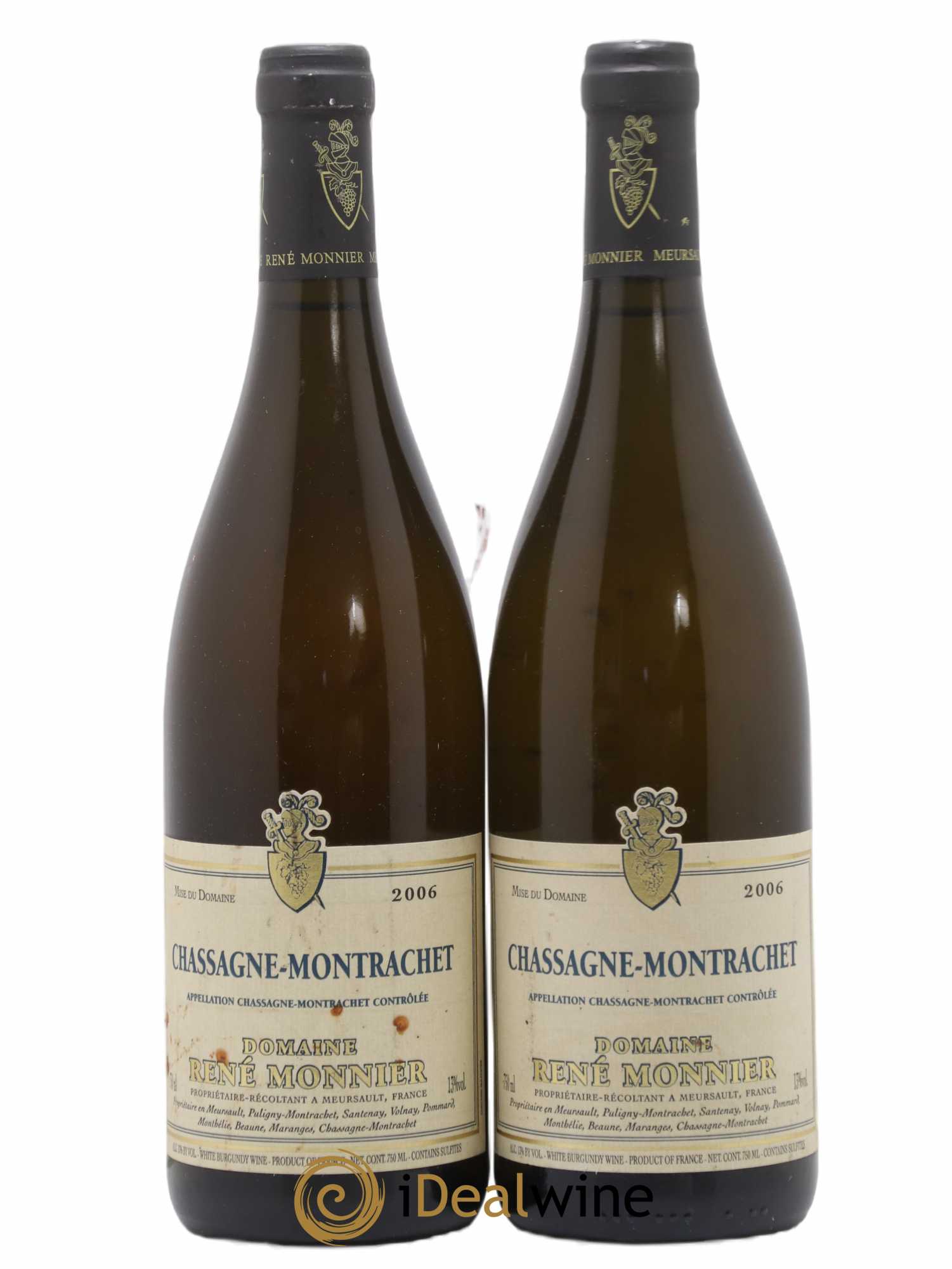 Chassagne-Montrachet Domaine René Monnier 2006 - Lot de 2 bouteilles - 0
