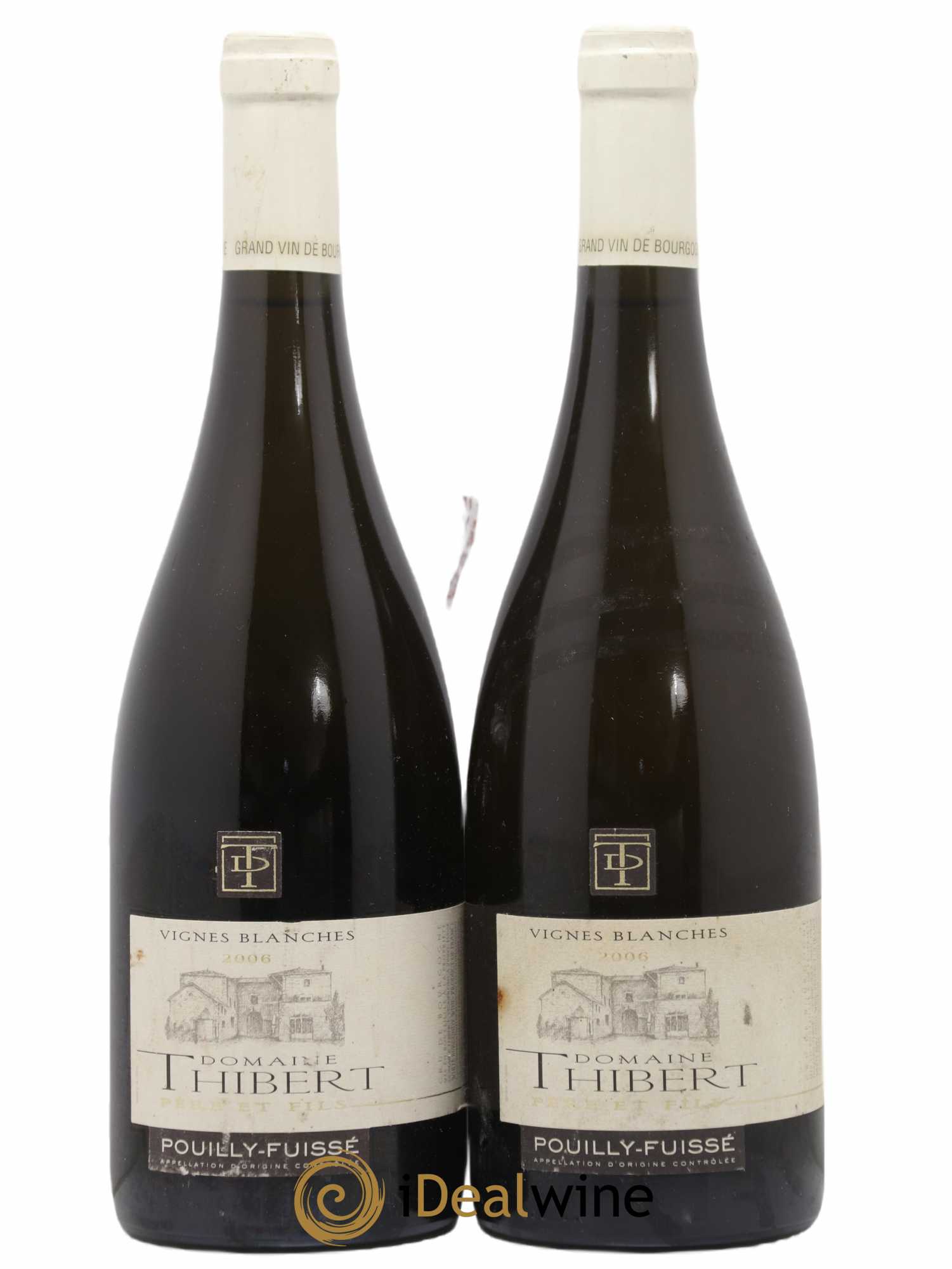 Pouilly-Fuissé Vignes Blanches Domaine Thibert 2006 - Lot de 2 bouteilles - 0