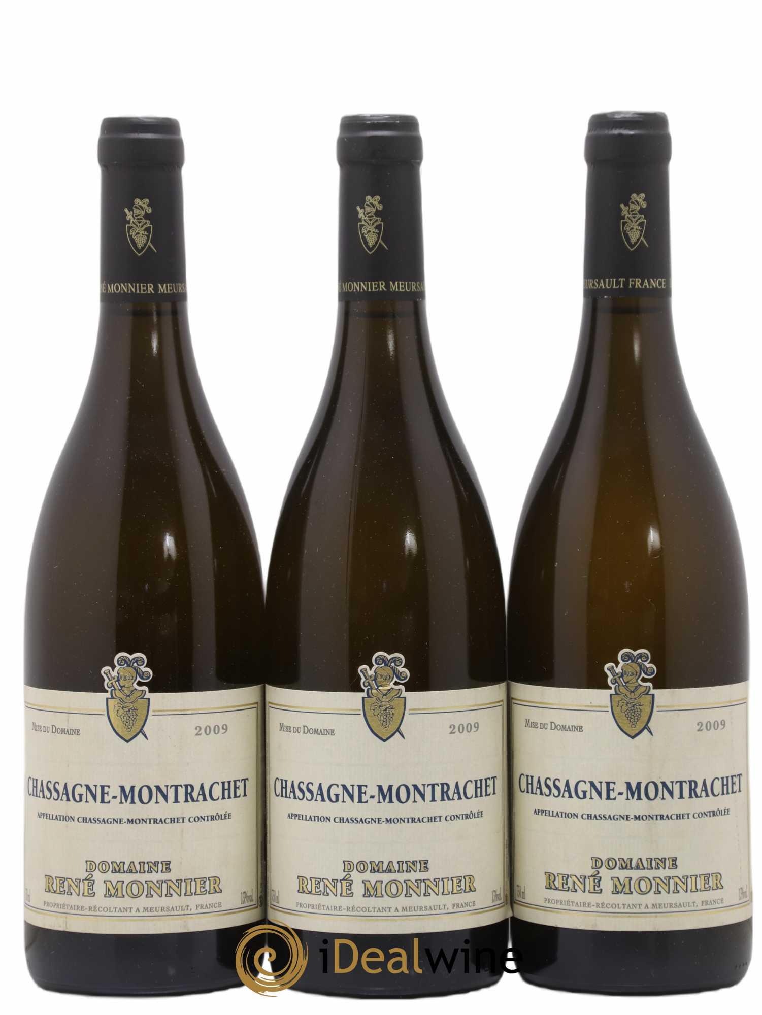 Chassagne-Montrachet Domaine René Monnier 2009 - Lot de 3 bouteilles - 0