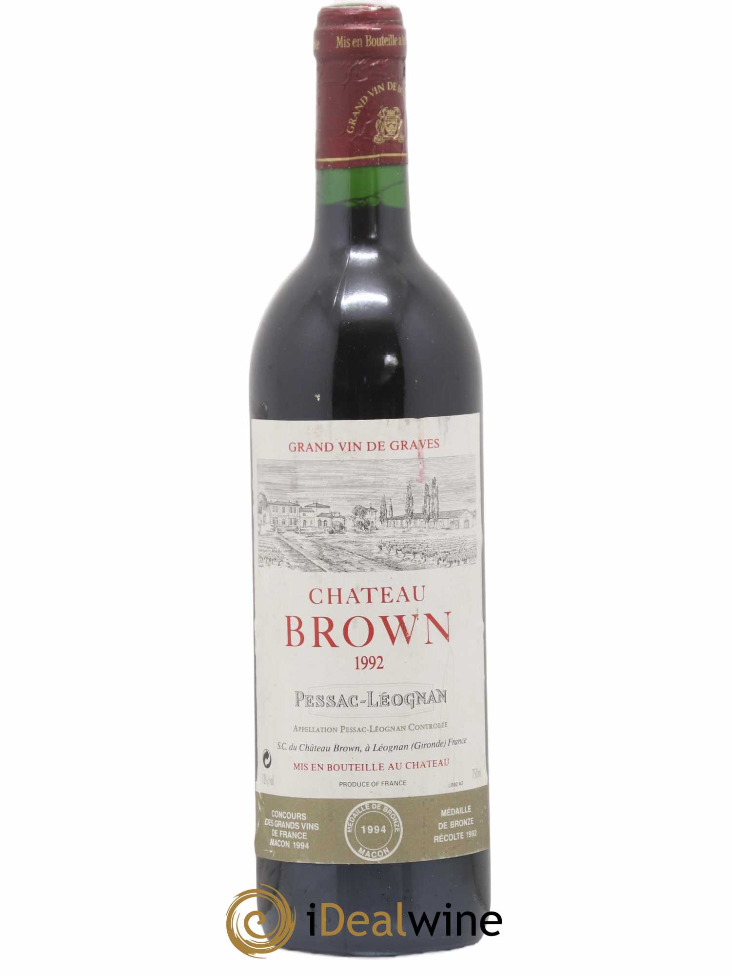 Château Brown 1992 - Lot de 1 bouteille - 0
