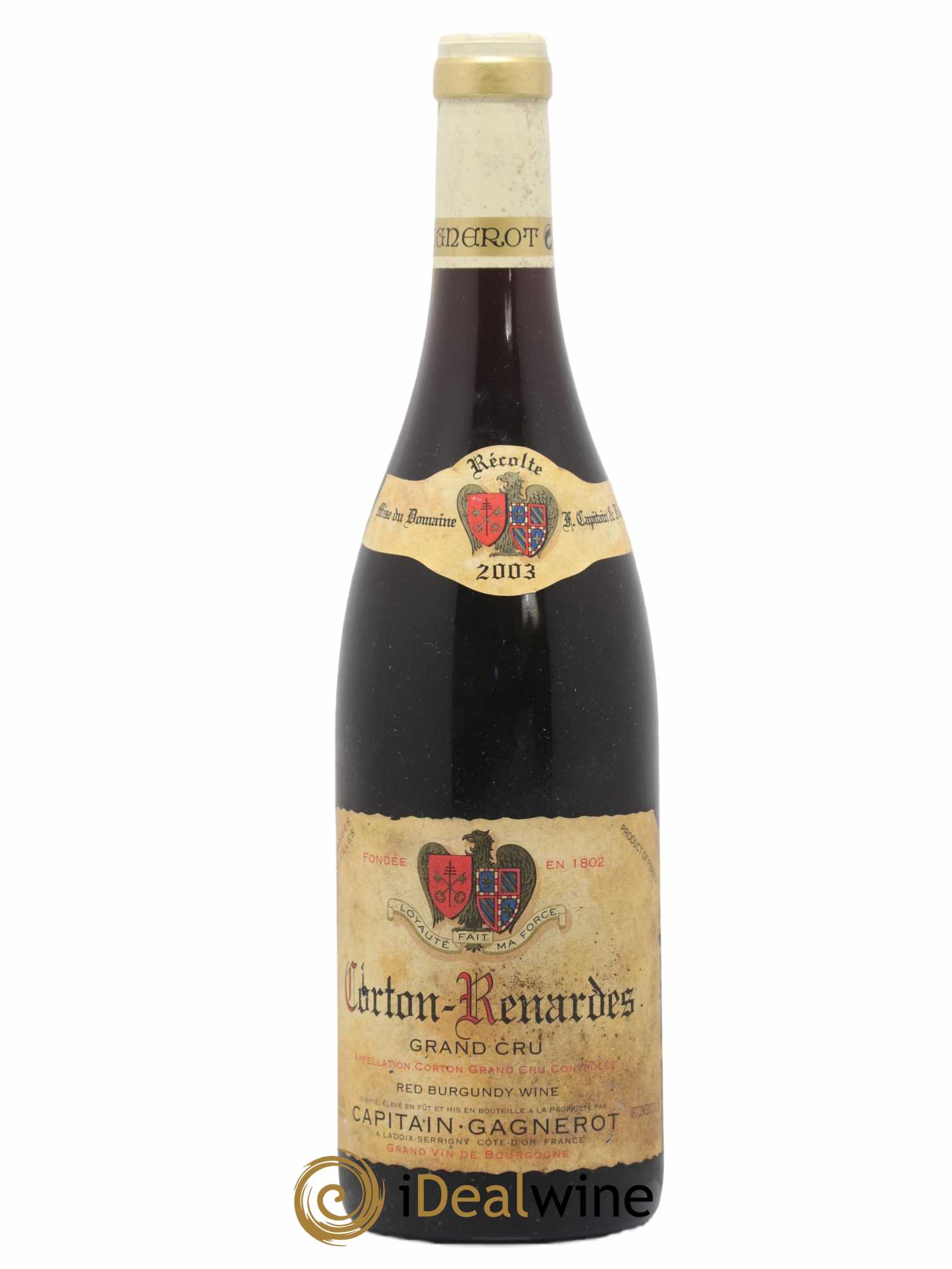 Corton Grand Cru Renardes Capitain Gagnerot 2003 - Lot de 1 bouteille - 0