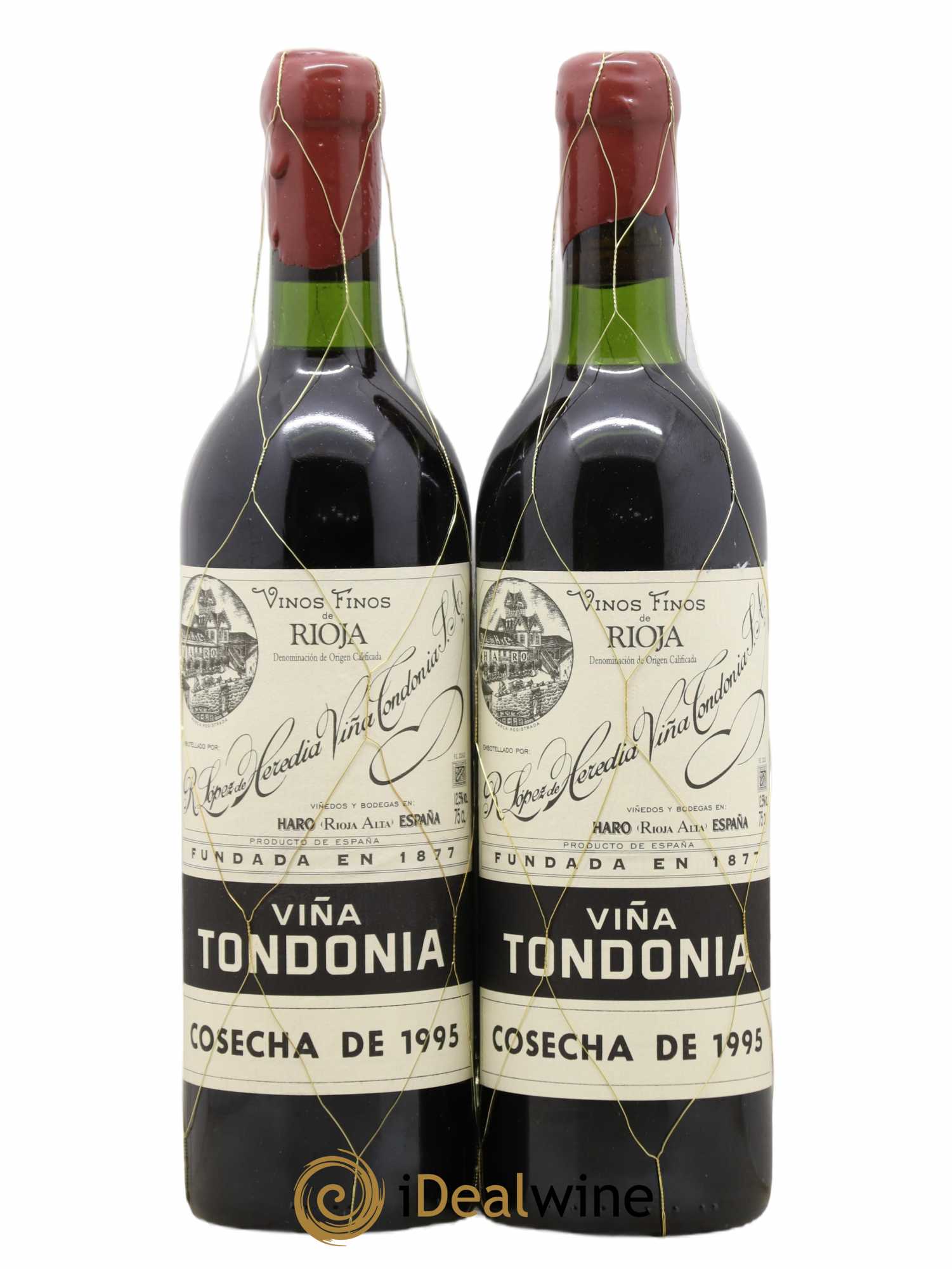 Rioja Gran Reserva Vina Tondonia R. Lopez de Heredia 1995 - Lot de 2 bouteilles - 0