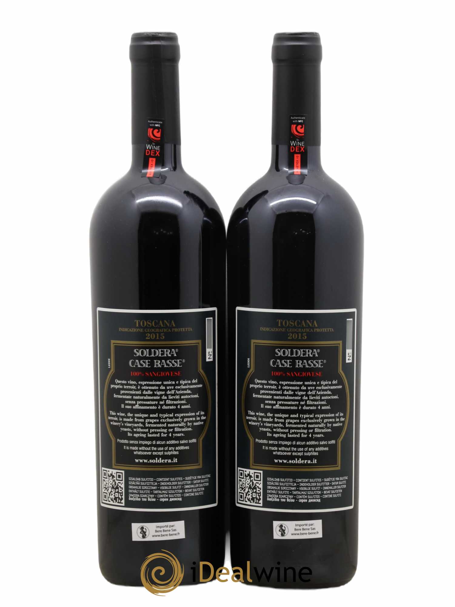 Toscana IGT Soldera Case Basse - Gianfranco Soldera 2015 - Lot de 2 bouteilles - 1