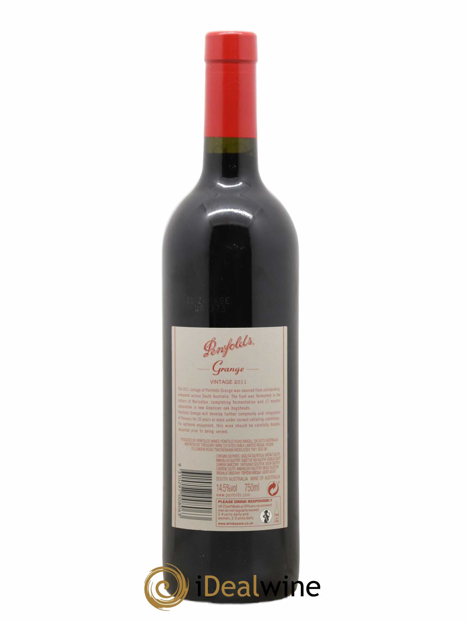 South Australia Penfolds Wines Grange Bin 95 2011 - Lot de 1 bouteille - 1