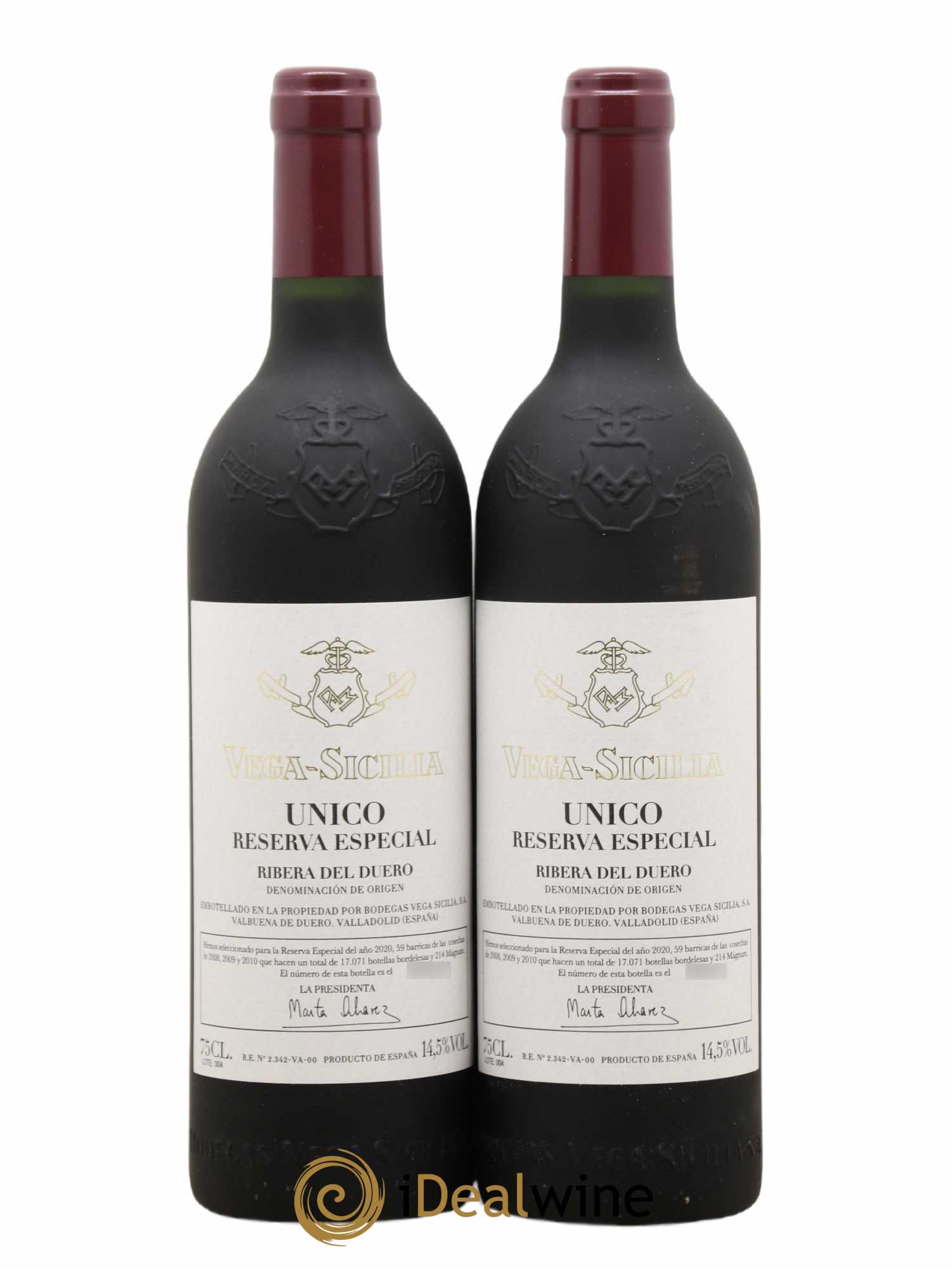Ribera Del Duero Vega Sicilia Unico Reserva Especial Famille Alvarez 2008,2009,2010 - Lot de 2 bouteilles - 0