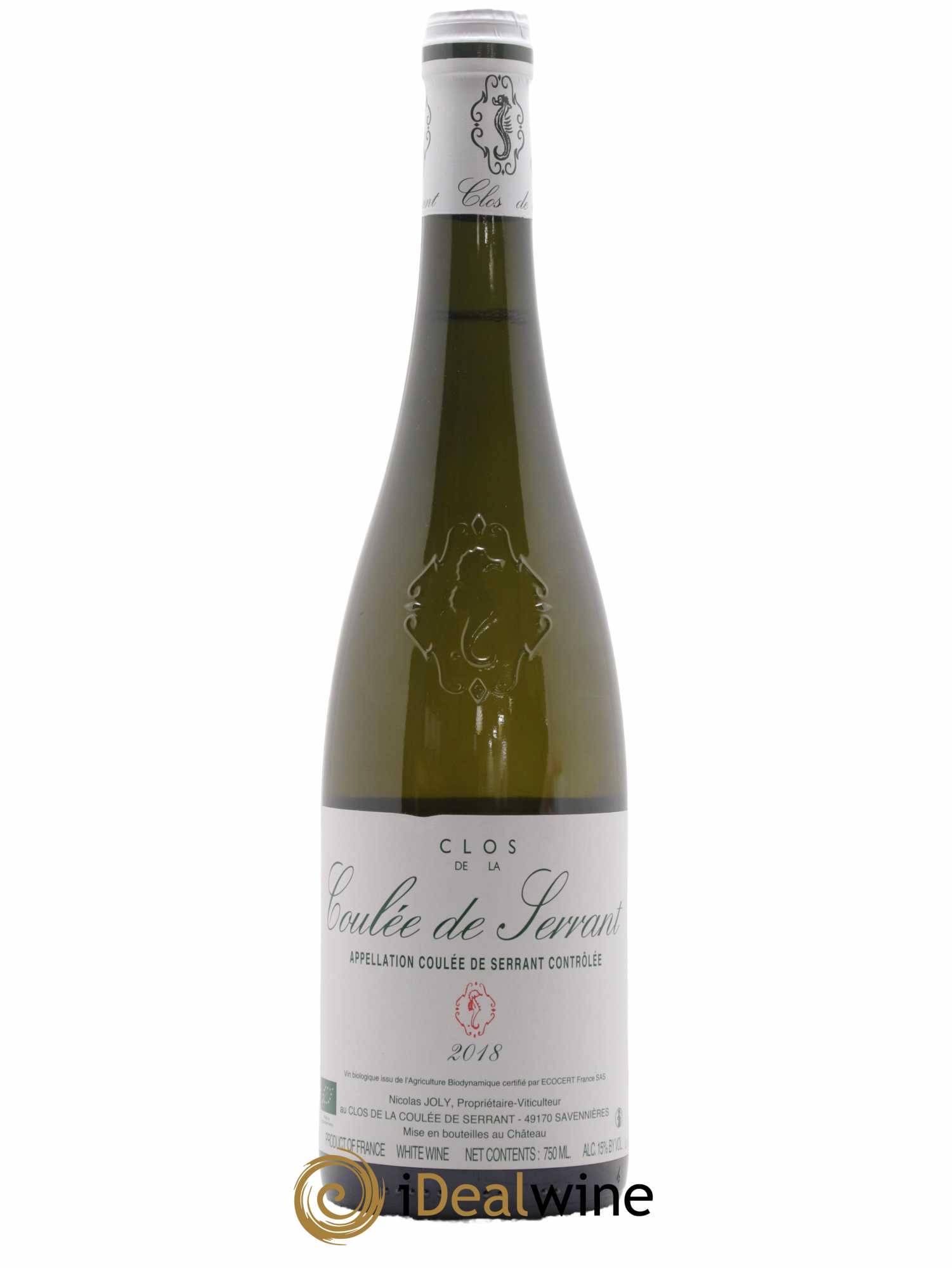 Savennières Clos de la Coulée de Serrant Vignobles de la Coulée de Serrant - Nicolas Joly 2018 - Lot de 1 bouteille - 0