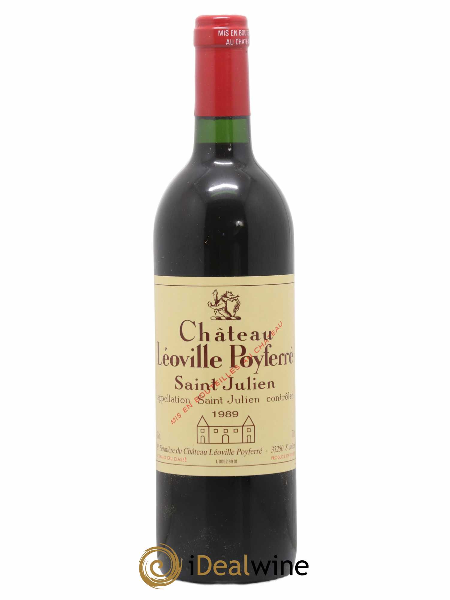 Château Léoville Poyferré 2ème Grand Cru Classé 1989 - Lot de 1 bouteille - 0