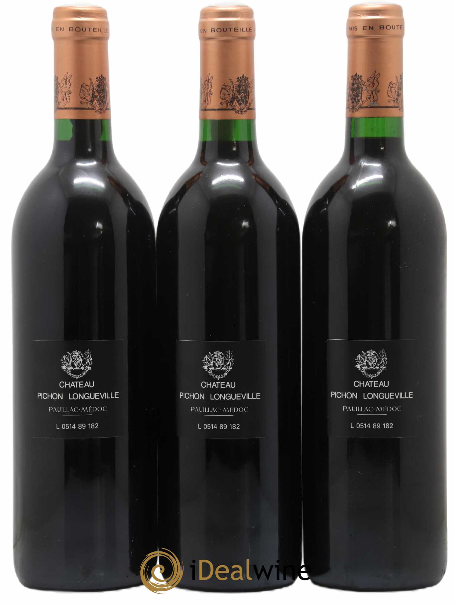 Pichon Longueville Baron 2ème Grand Cru Classé 1989 - Lot de 3 bouteilles - 1