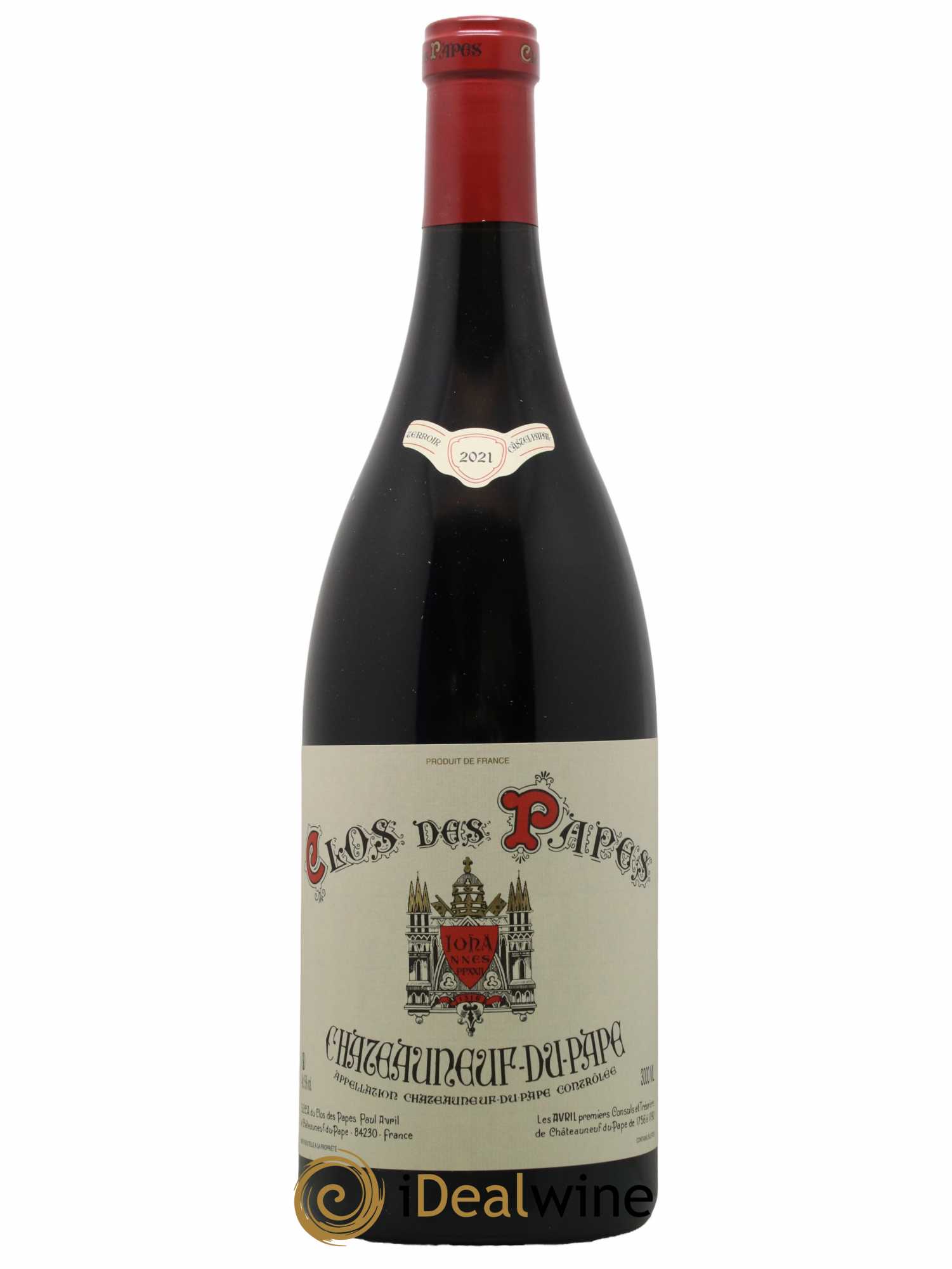 Châteauneuf-du-Pape Clos des Papes - Paul Avril 2021 - Lot de 1 double magnum - 1