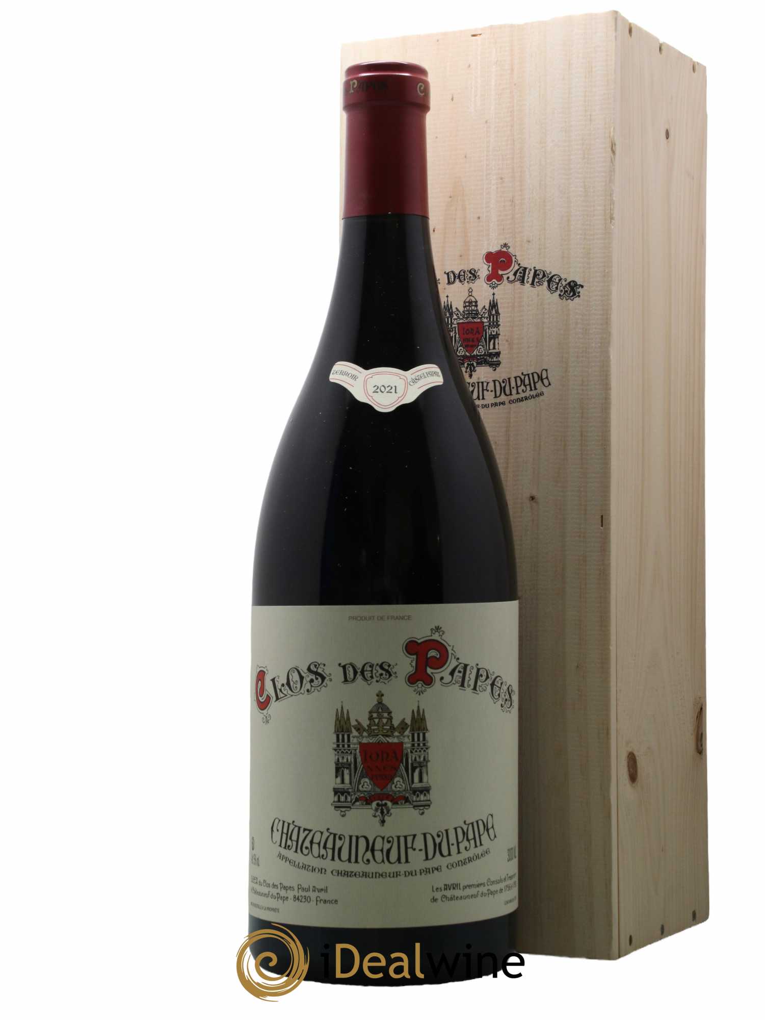 Châteauneuf-du-Pape Clos des Papes - Paul Avril 2021 - Lot de 1 double magnum - 0