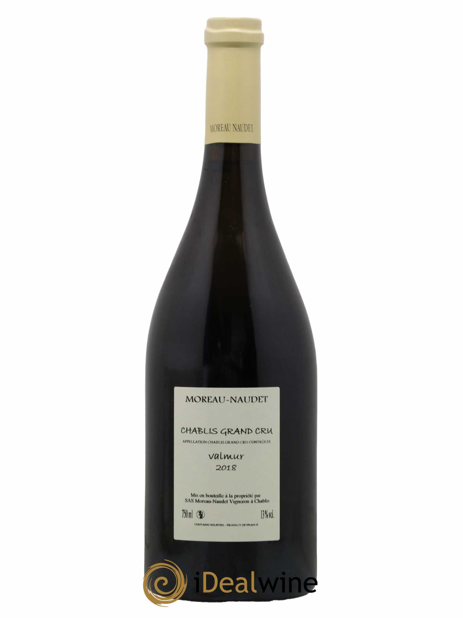 Chablis Grand Cru Valmur Domaine Moreau-Naudet 2018 - Lot de 1 bouteille - 1
