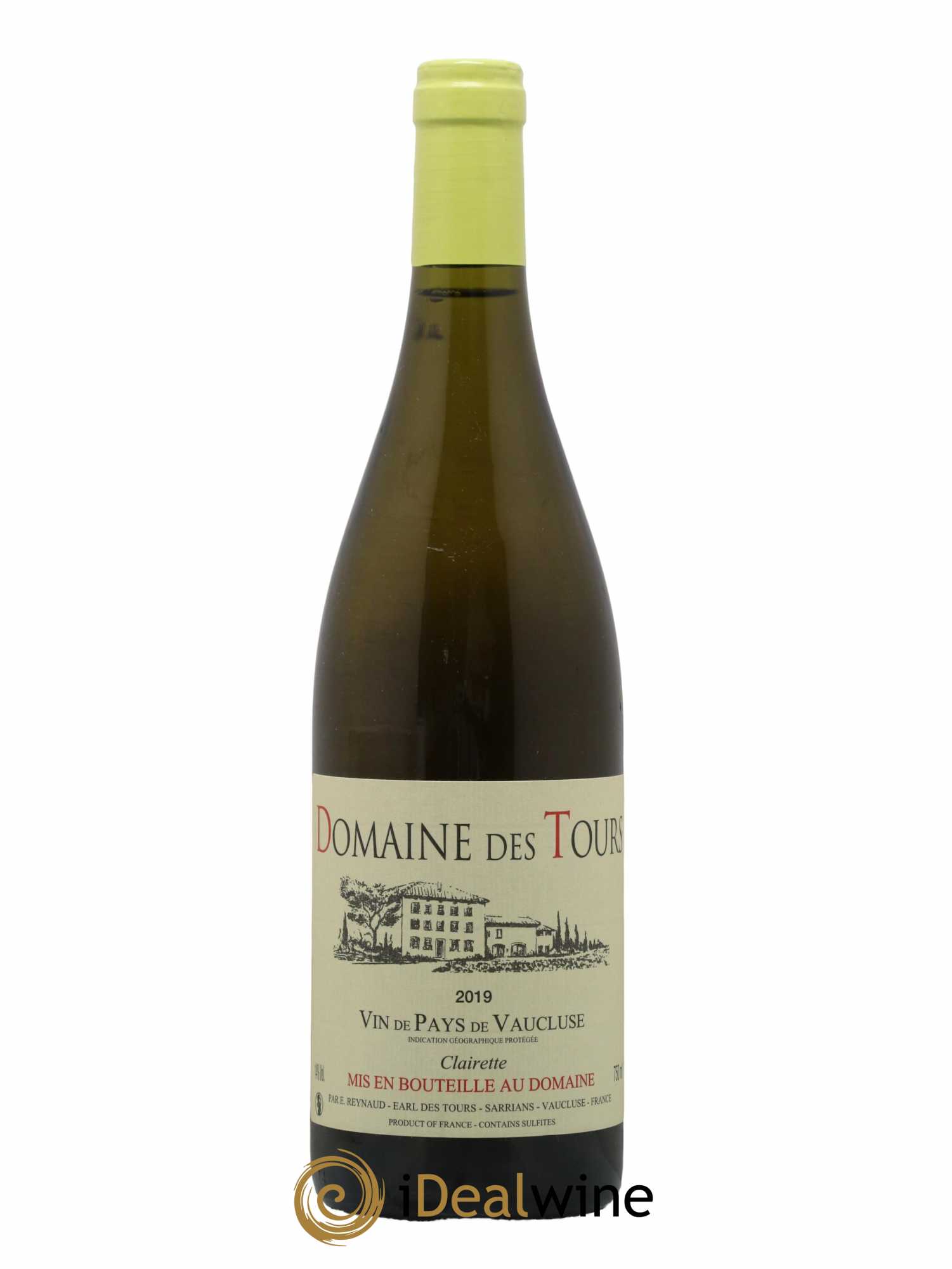 Vaucluse (Vin de Pays de Vaucluse) Domaine des Tours Emmanuel Reynaud Clairette 2019 - Lot de 1 bouteille - 0