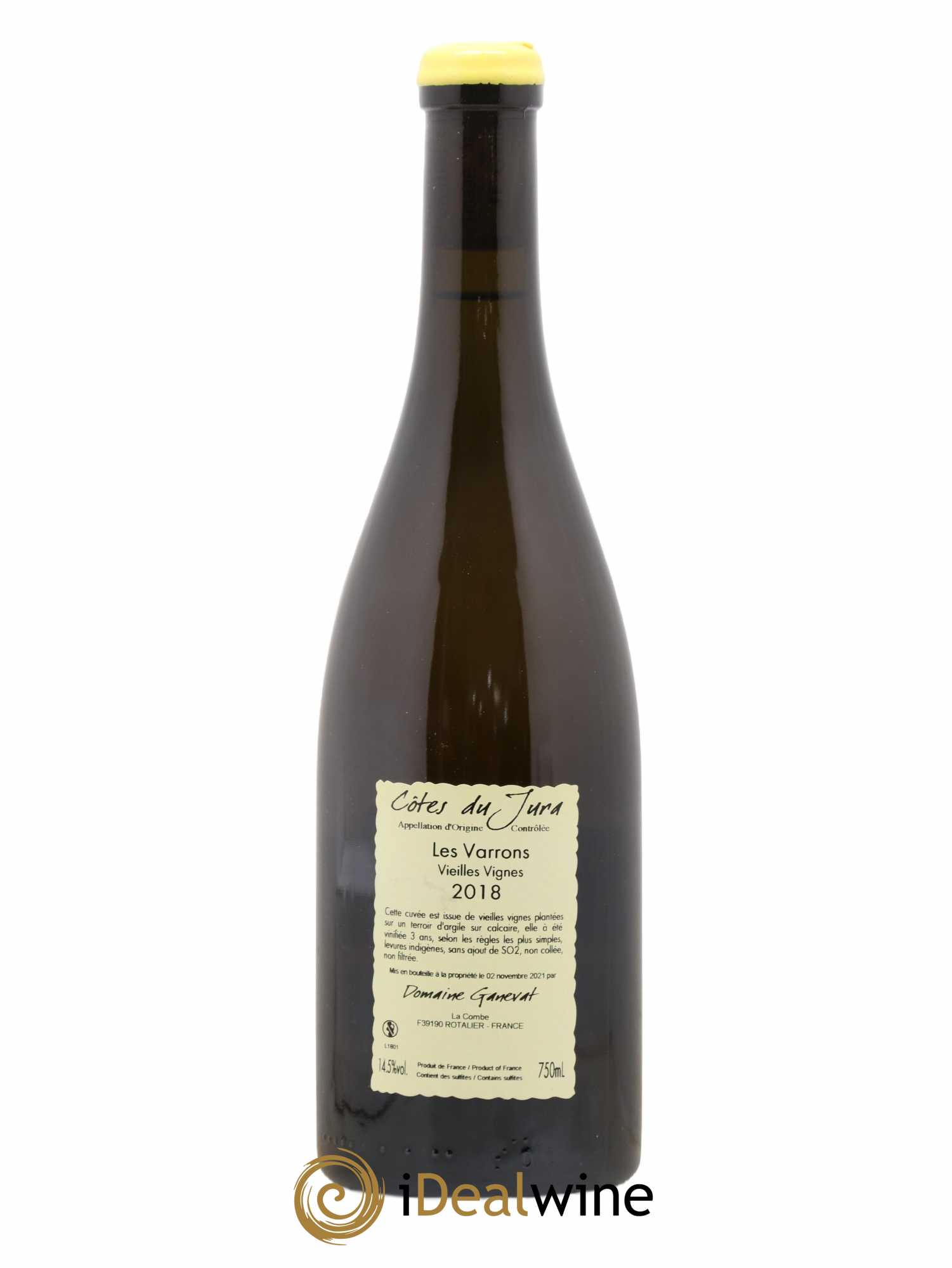 Côtes du Jura Les Varrons Vieilles Vignes Jean-François Ganevat (Domaine) 2018 - Lot de 1 bouteille - 1