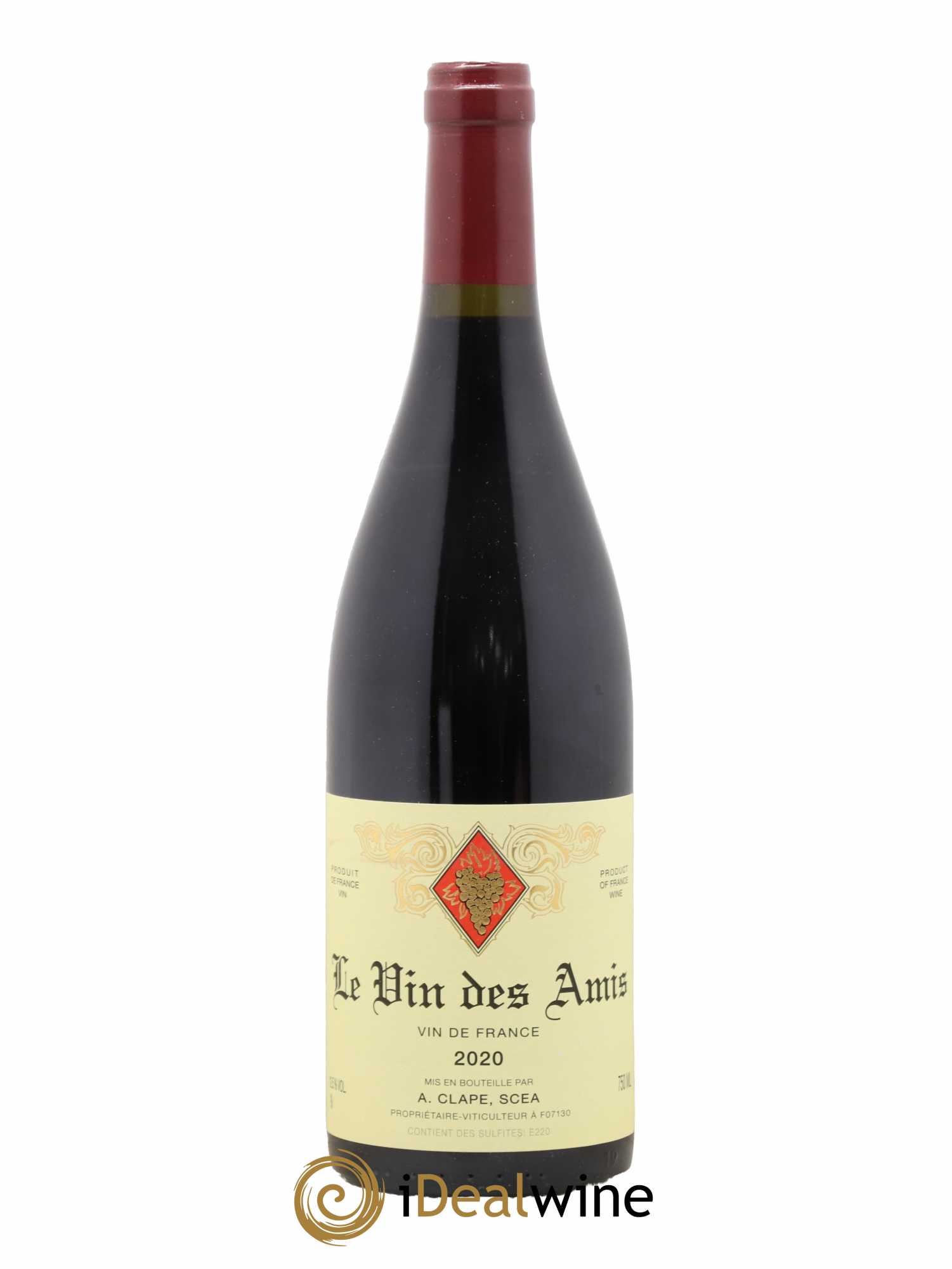 Vin de France Le Vin des Amis Auguste Clape 2020 - Lot de 1 bouteille - 0