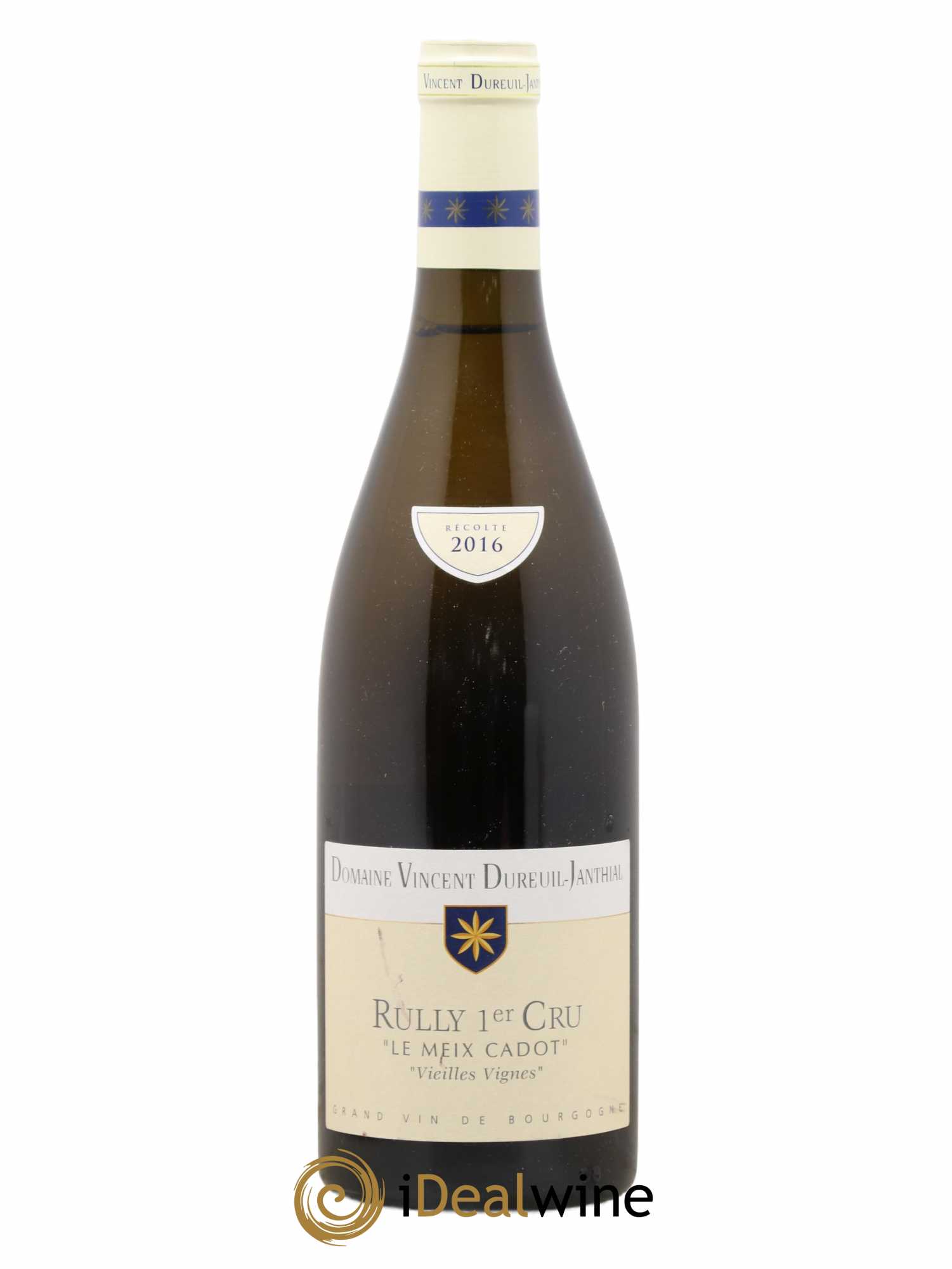Rully 1er Cru Le Meix Cadot Vieilles Vignes Vincent Dureuil-Janthial 2016 - Lot de 1 bouteille - 0