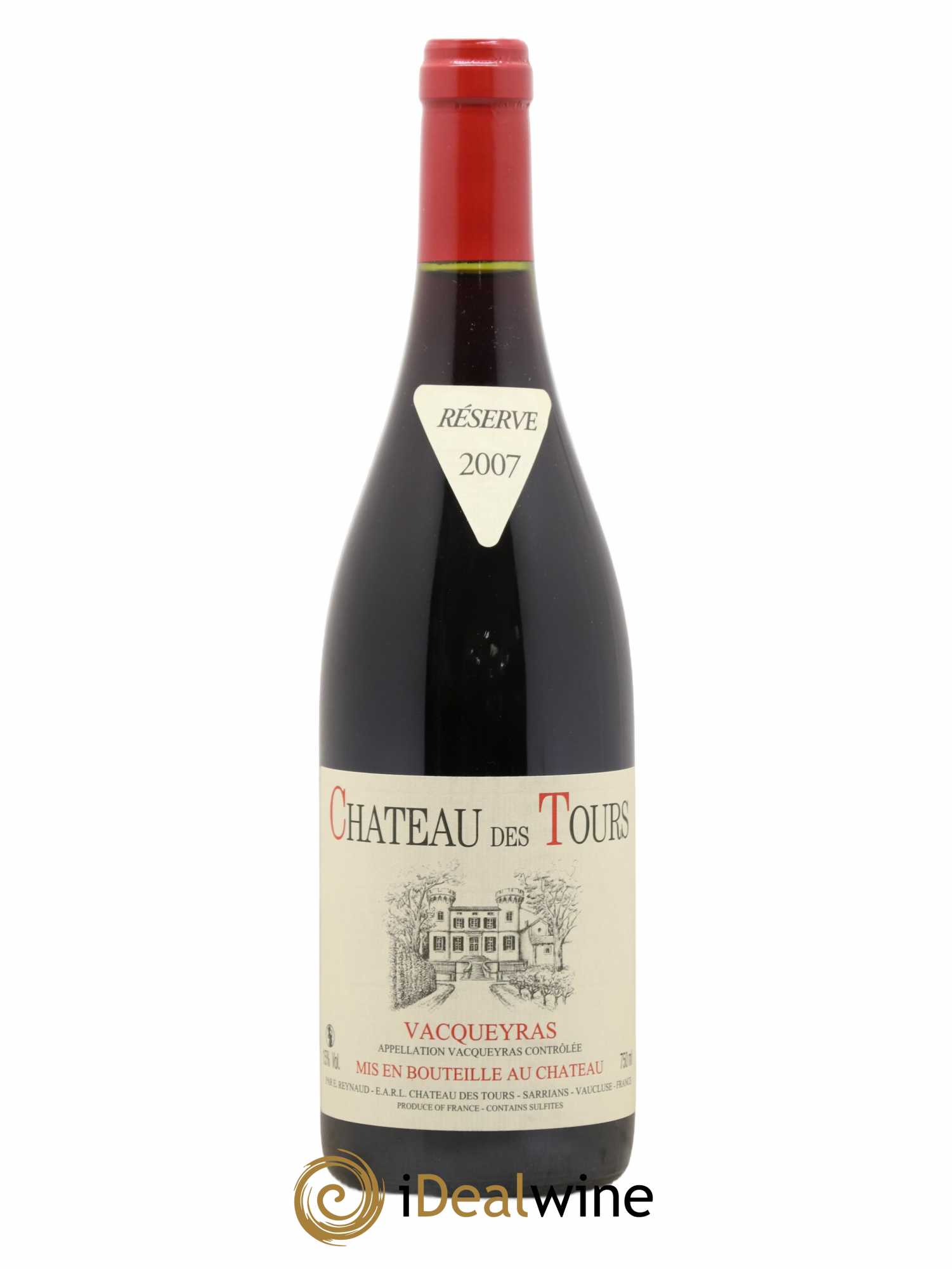 Vacqueyras Château des Tours Emmanuel Reynaud 2007 - Lot de 1 bouteille - 0