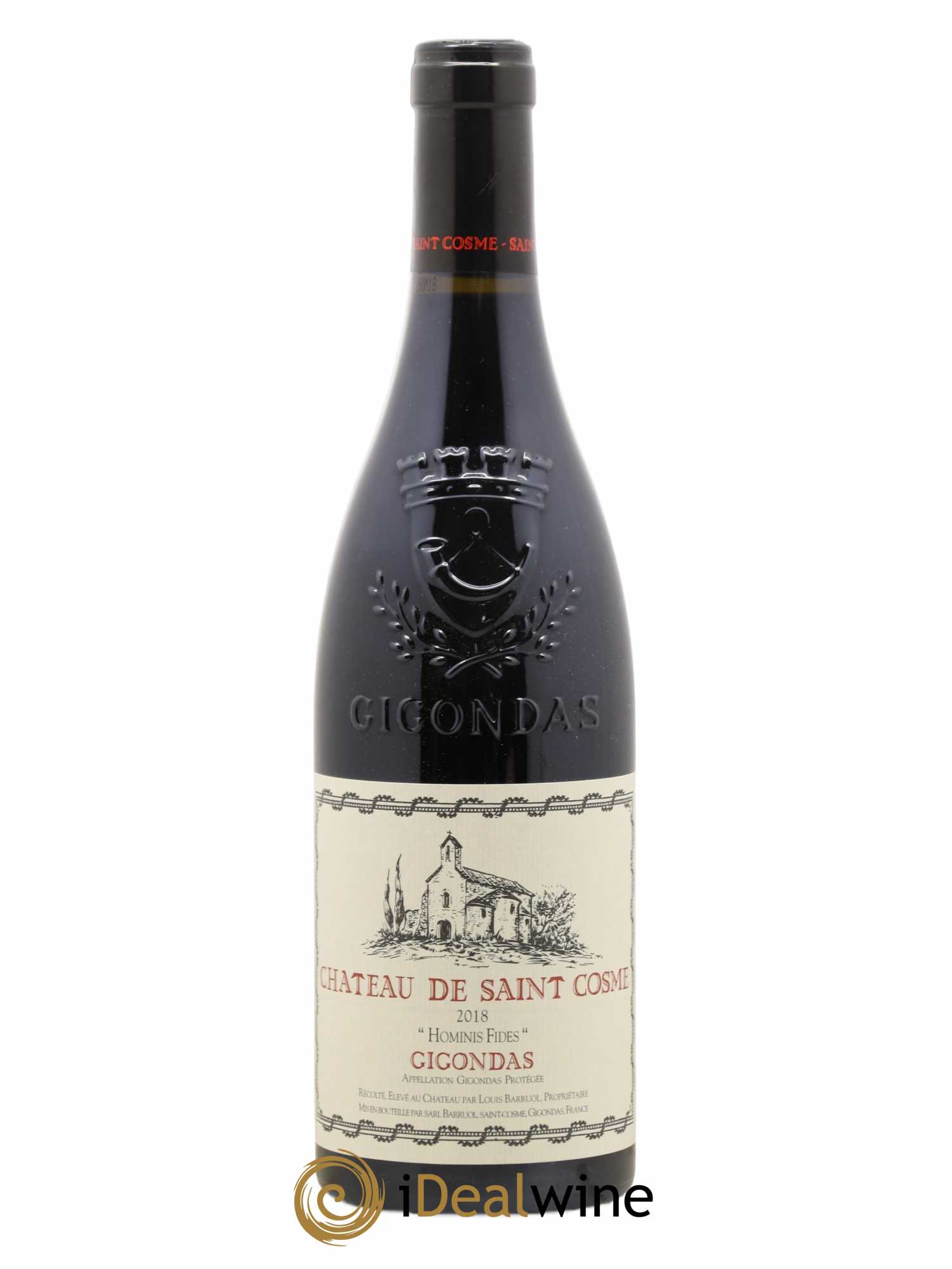 Gigondas Hominis Fides Saint Cosme 2018 - Lot de 1 bouteille - 0