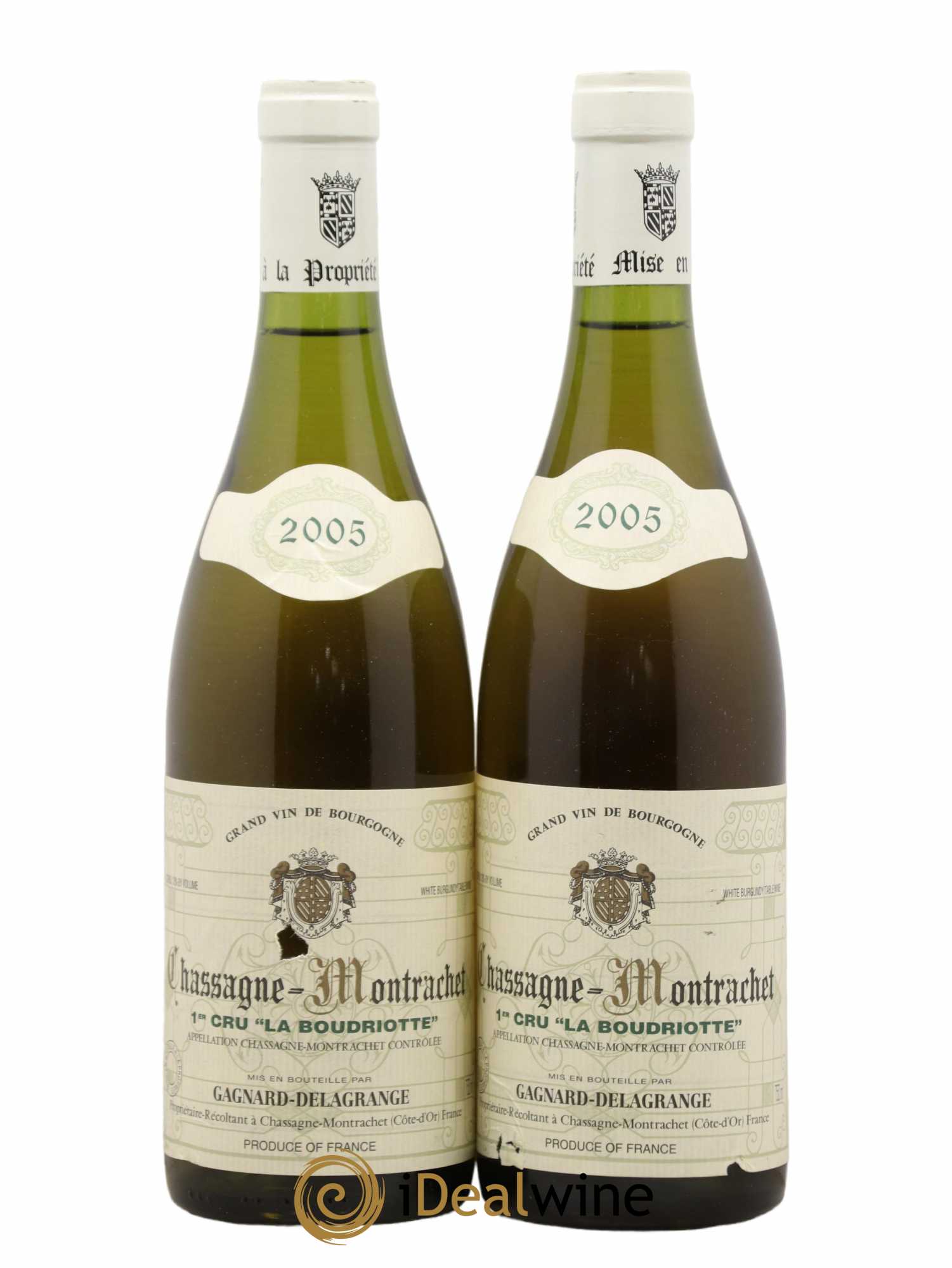 Chassagne-Montrachet 1er Cru Domaine Gagnard Delagrange 2005 - Lot de 2 bouteilles - 0