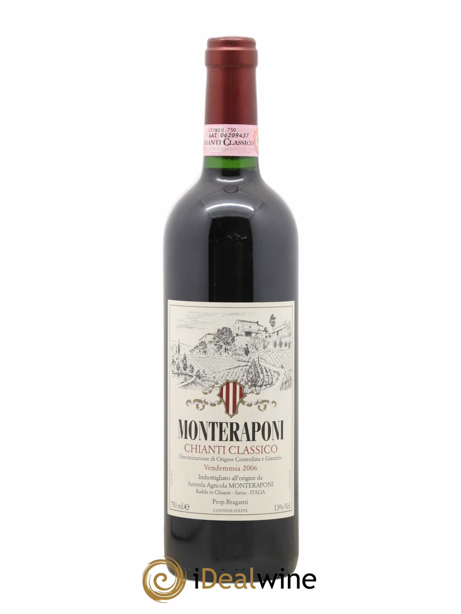 Chianti Classico DOCG Monteraponi 2006 - Lotto di 1 bottiglia - 0
