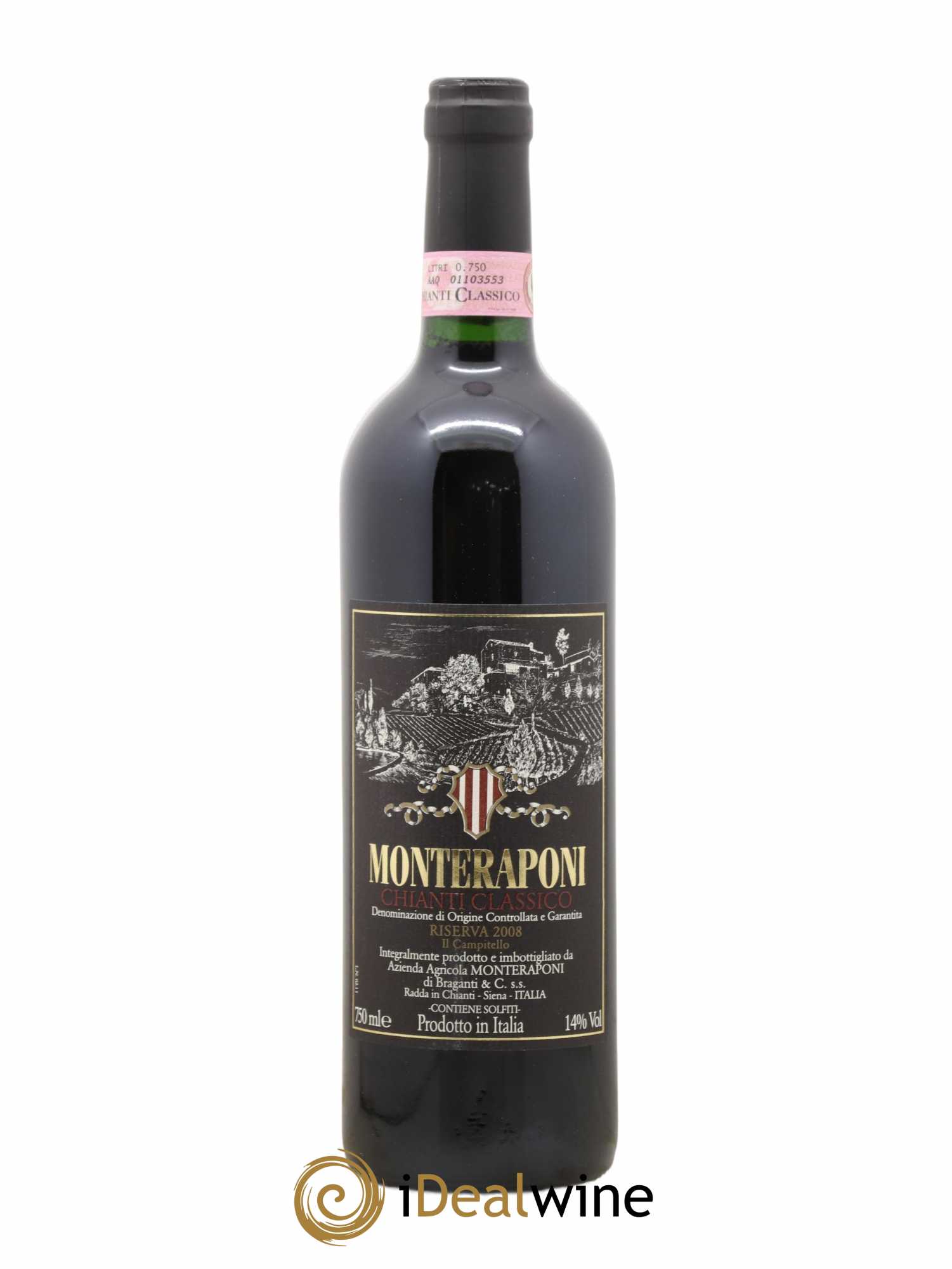 Chianti Classico DOCG Riserva Monteraponi 2008 - Lot de 1 bouteille - 0